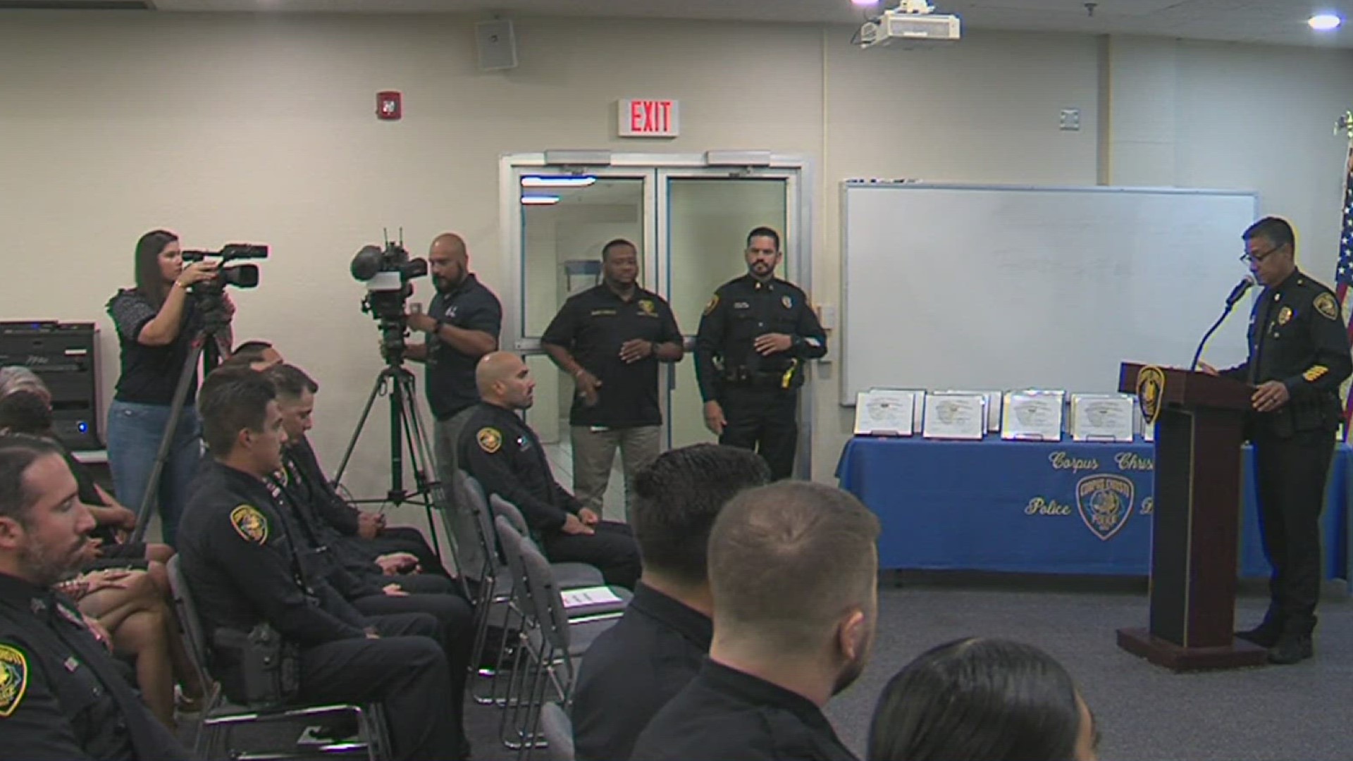 An awards ceremony was held on July 27 to honor Corpus Christi police officers.