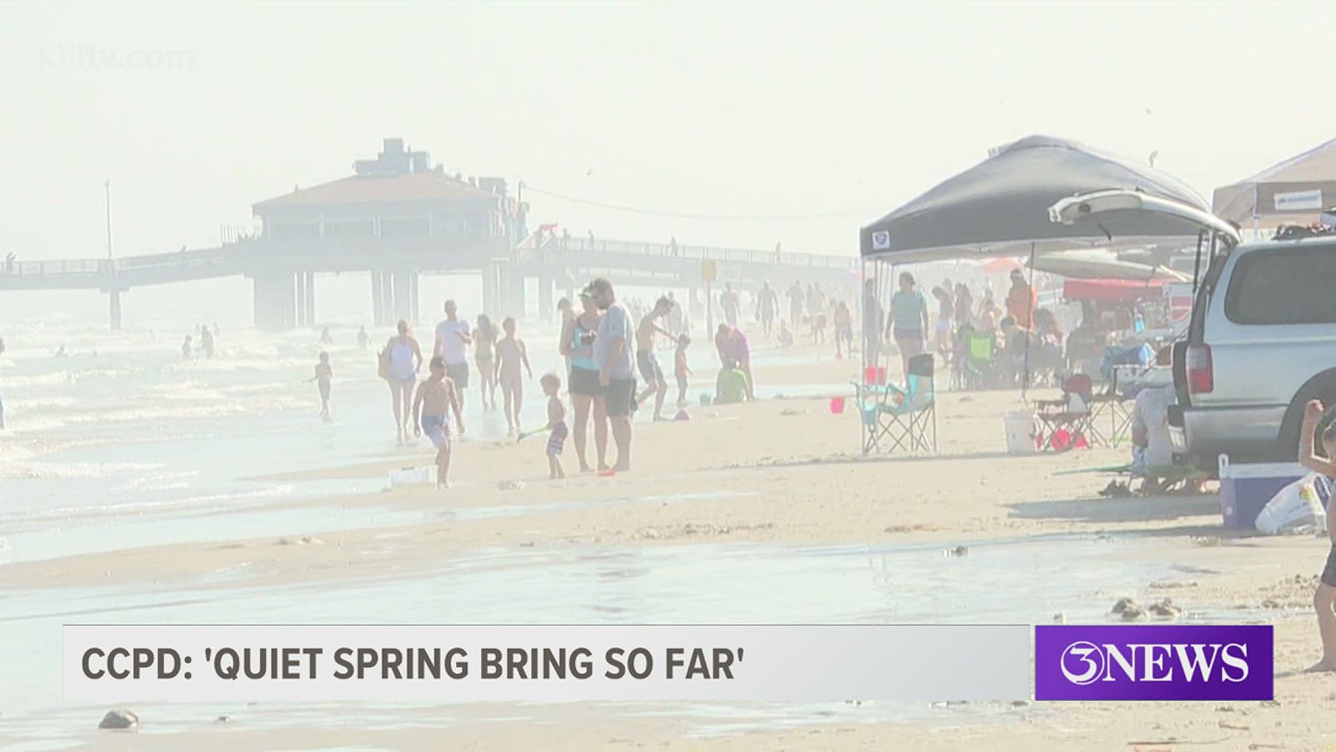 Spring Break 2021 is underway and the Corpus Christi Police Department says it's been quiet so far.