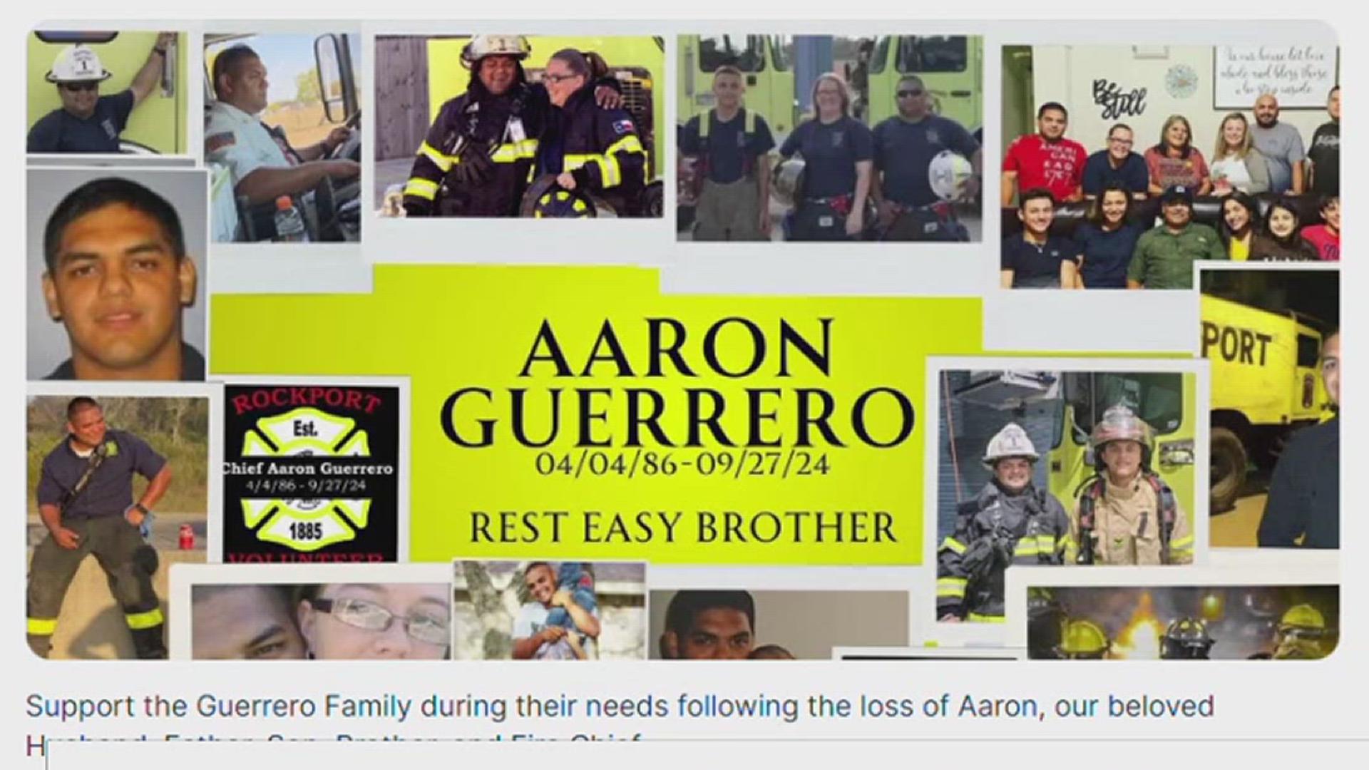 As the community continues to mourn the loss of Rockport Fire Chief Aaron Guerrero, a meal train has been set up to help the family.