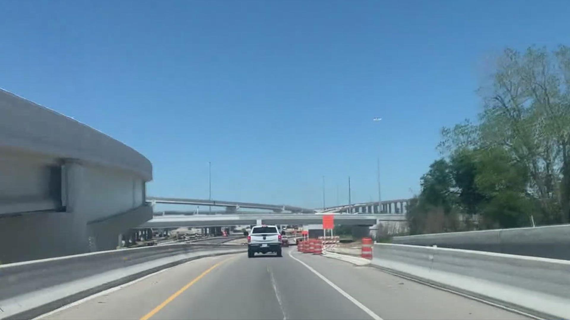 Westbound I-37 main lanes between Port Avenue and Nueces Bay Boulevard will be closed from 9 p.m. till 6 a.m.