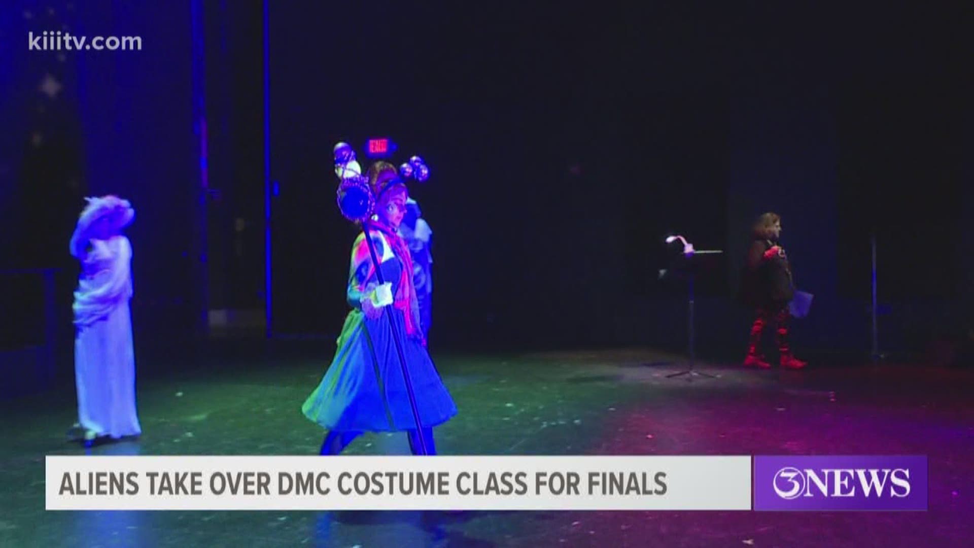 Students at Del Mar College had to take a final exam Tuesday that was really out of this world.