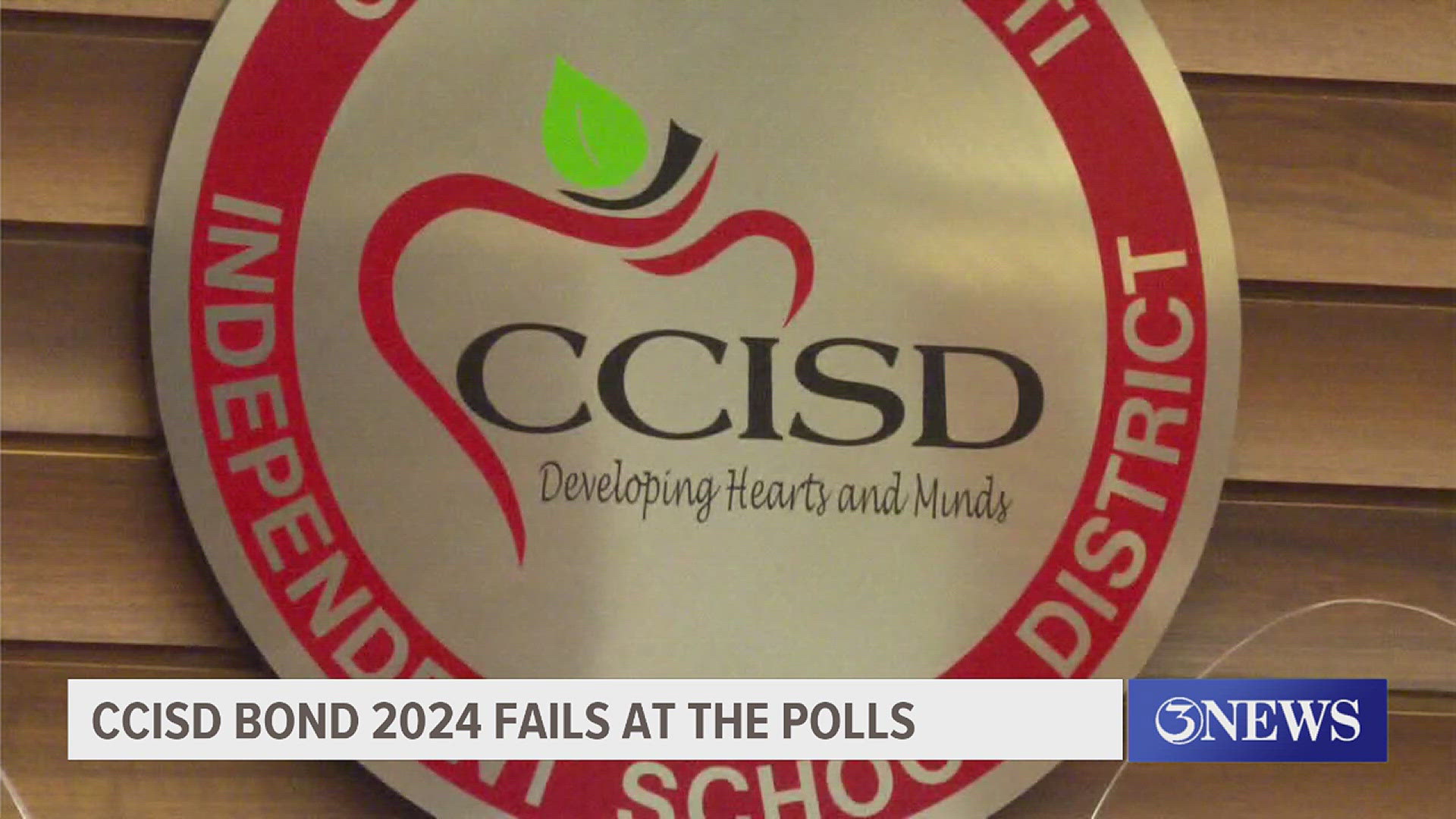 62 percent of voters came out against the CCISD Prop A bond, the first time one of their bond proposals has failed in 20 years.