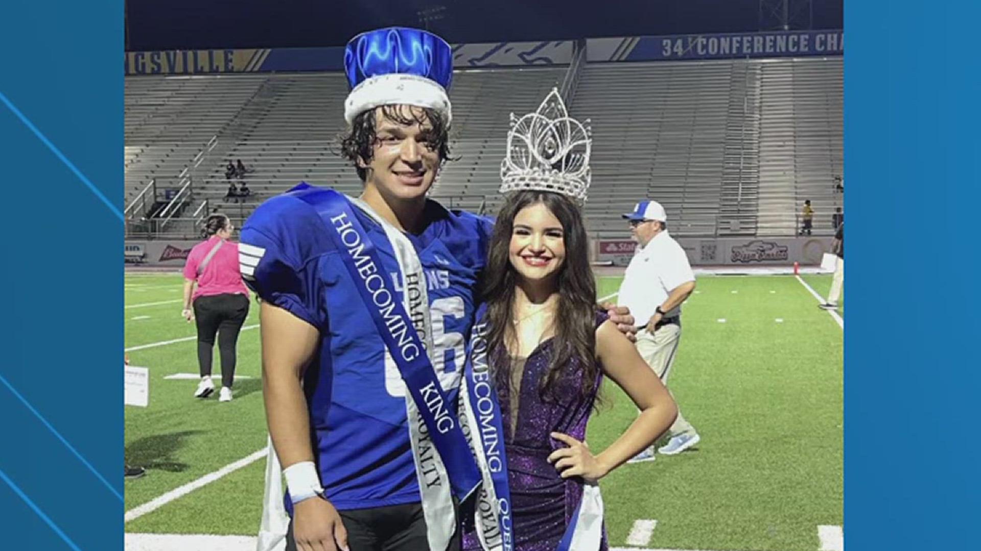 Congratulations to drum majors Lily Hernandez and Ayden Garcia who were announced as homecoming king and queen during their homecoming game!