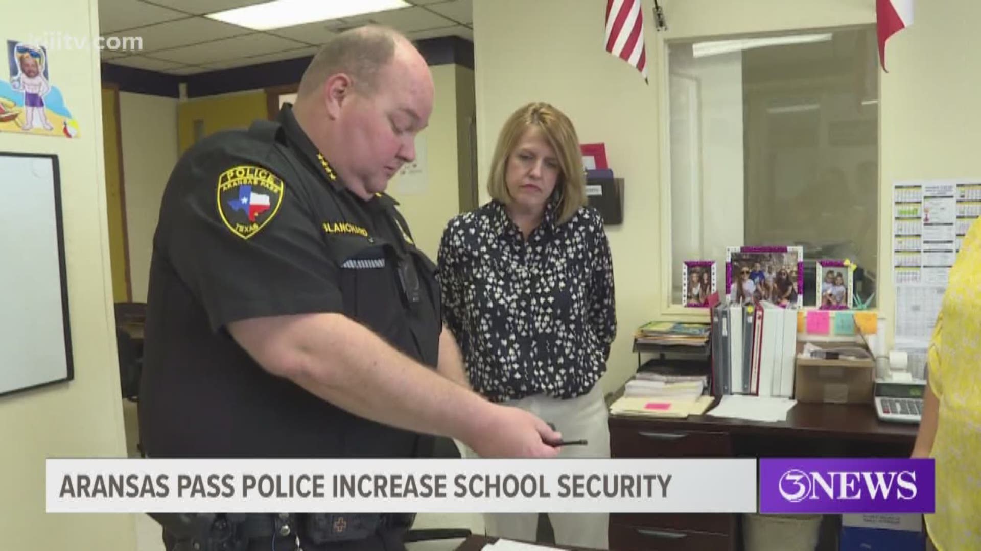 After the tragic shooting at a STEM school in Colorado, Aransas Pass Police Chief Eric Blanchard was driven to secure APISD schools even more.