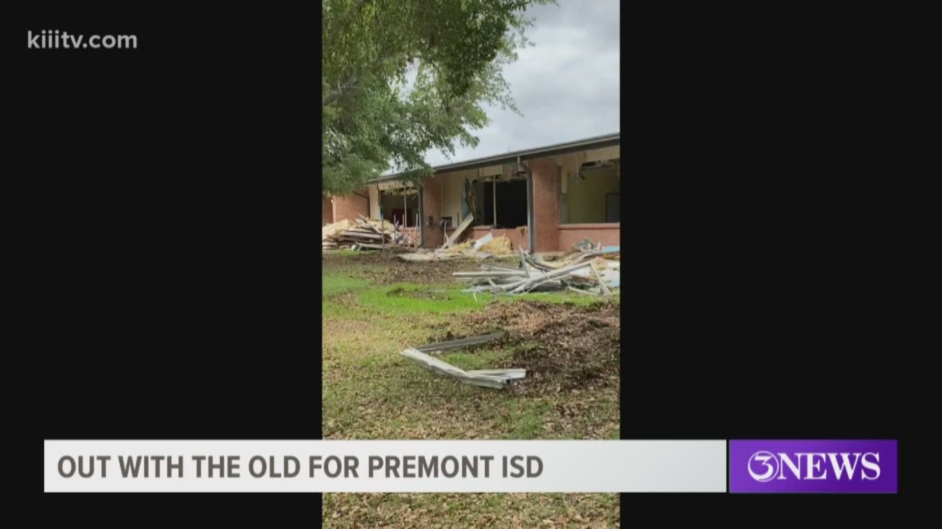 Demolition begins at Premont Elementary School