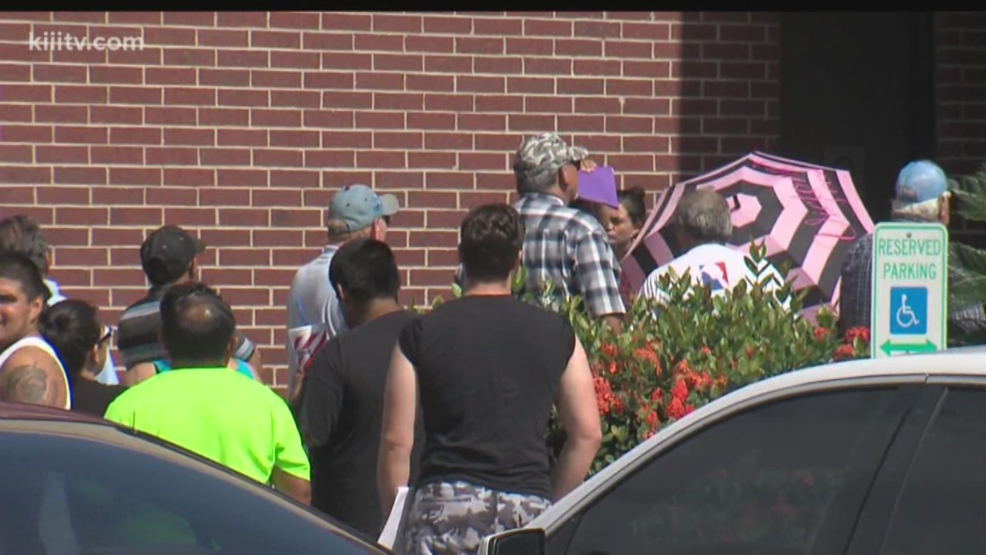 If you have any business to conduct at Corpus Christi's Social Security office on Port Avenue, be prepared to wait in line outside -- in the heat.