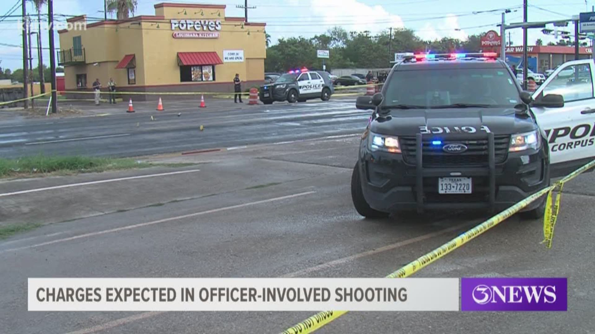The 22-year-old man who was shot by a Corpus Christi Police Department officer Tuesday morning after confronting him with a pipe will be charged with felony aggravated assault of a peace officer, according to the CCPD Lt. Mike Pena.