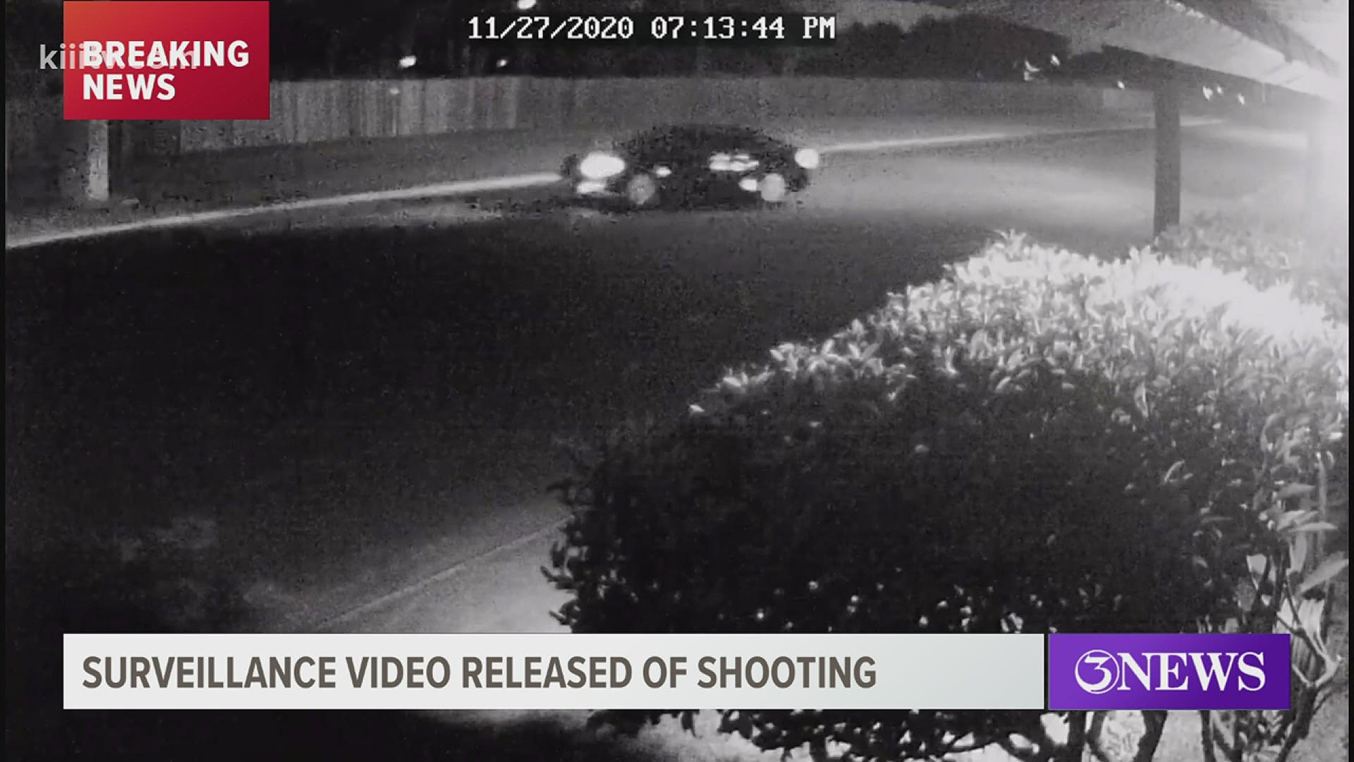 The video shows the outside of a home on the 7900 block of Grizzley Drive, near Cimarron. It was just after 7 p.m. Friday when shots broke out.