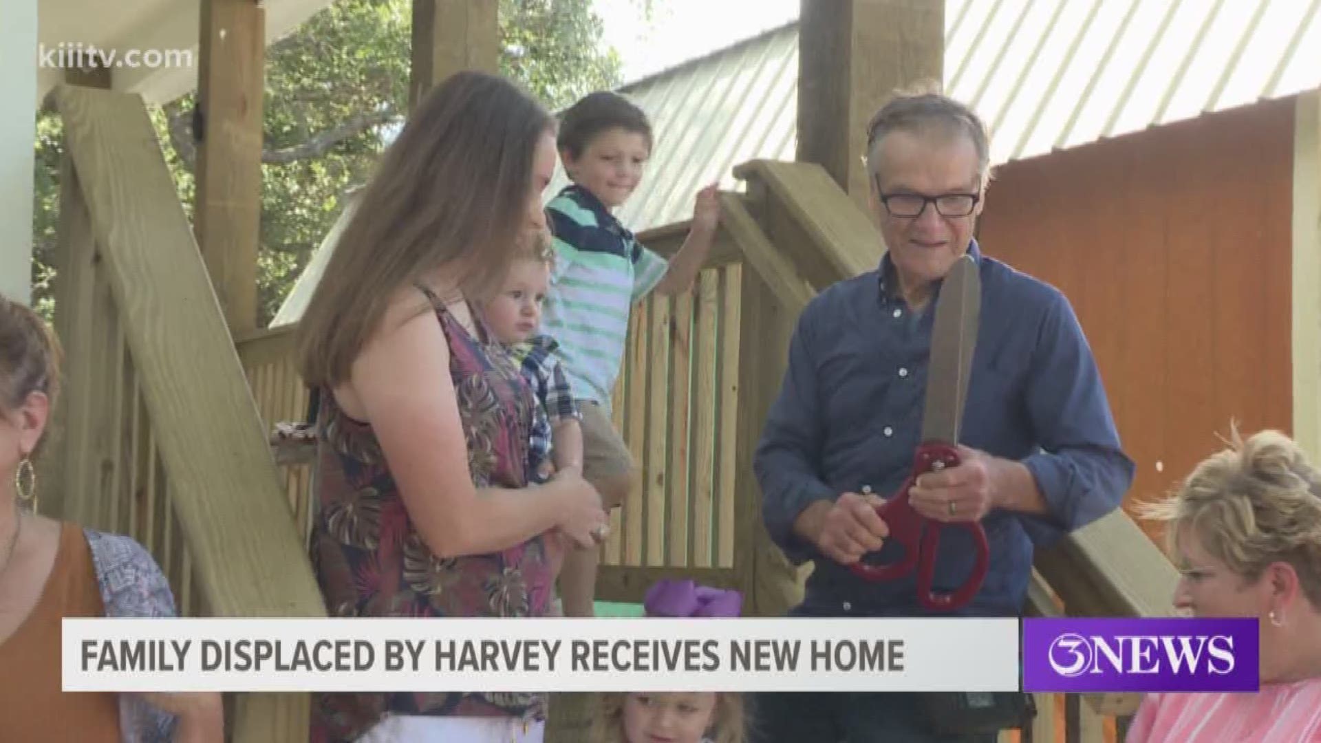 A Rockport family of eight had been separated since Hurricane Harvey, but thanks to Habitat for Humanity, they are finally back together under one roof.