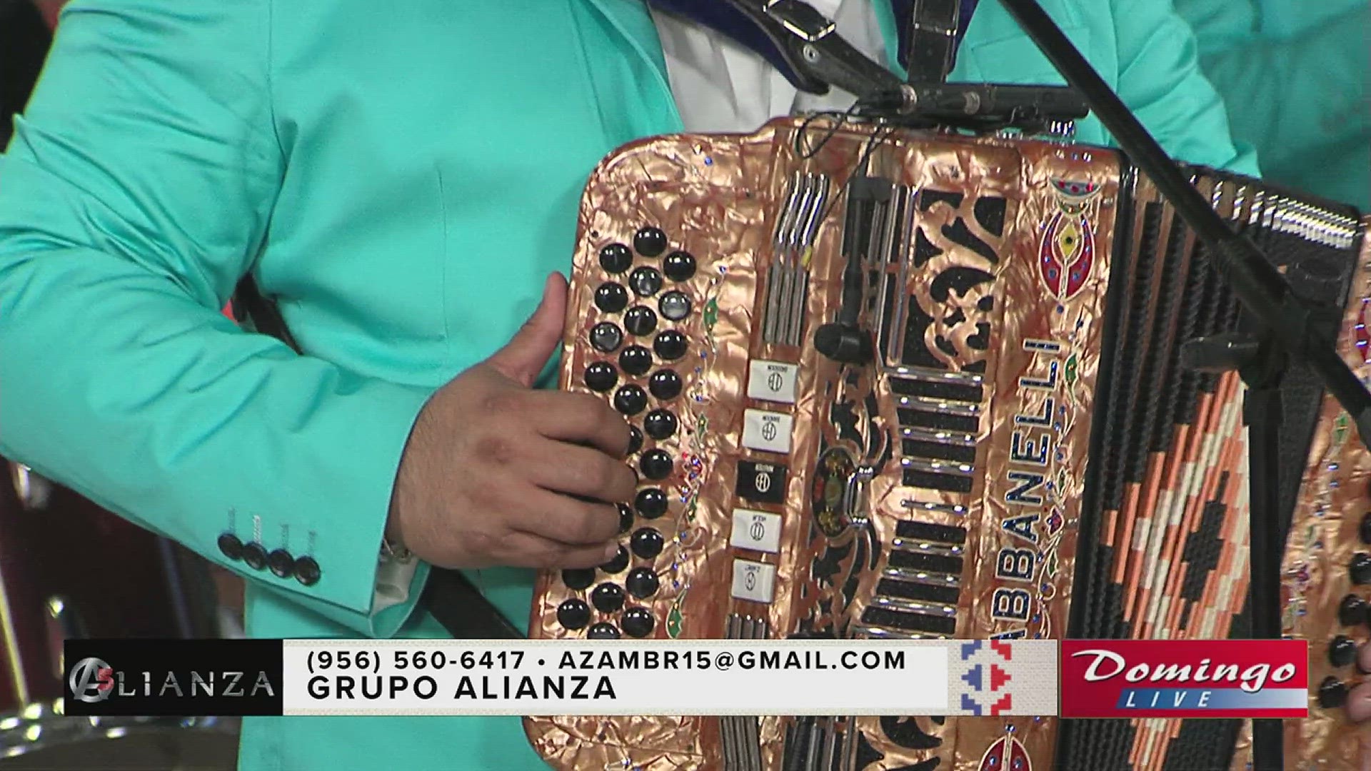 Groupo Alianza from Plainview, Texas plays their song, "Creo En Ti" for Domingo Live.