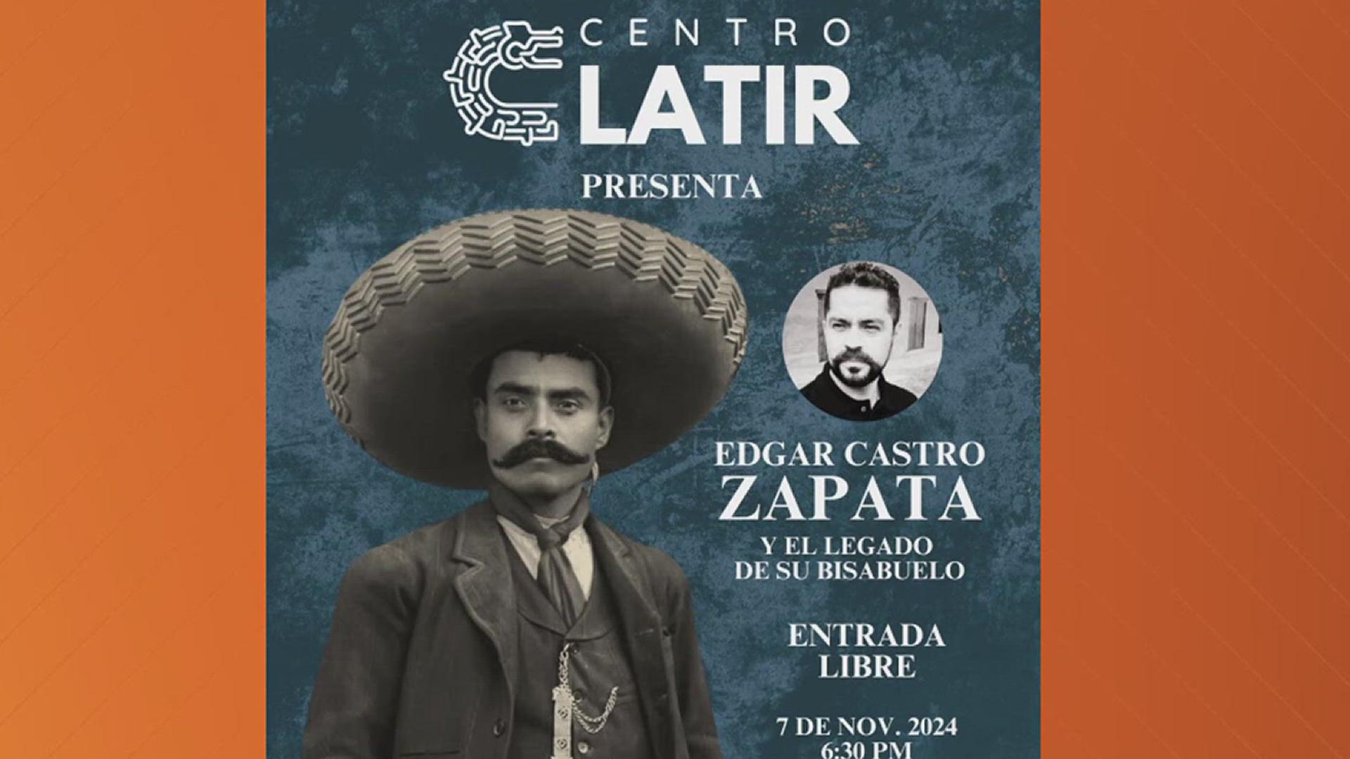 Edgar Zapata is the great grandson of Mexican Revolution General Emiliano Zapata. He will present his book in Corpus Christi on Thursday night. 