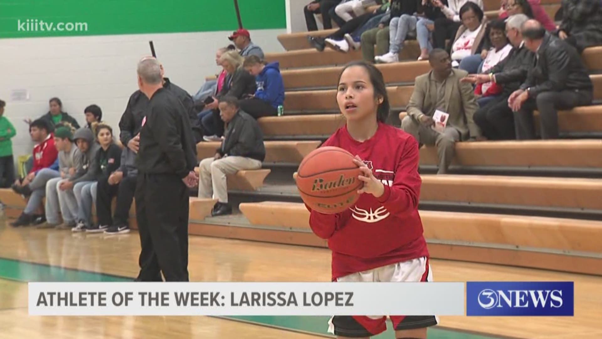 Lopez is a star for the West Oso girls basketball team averaging over 14 points a game.