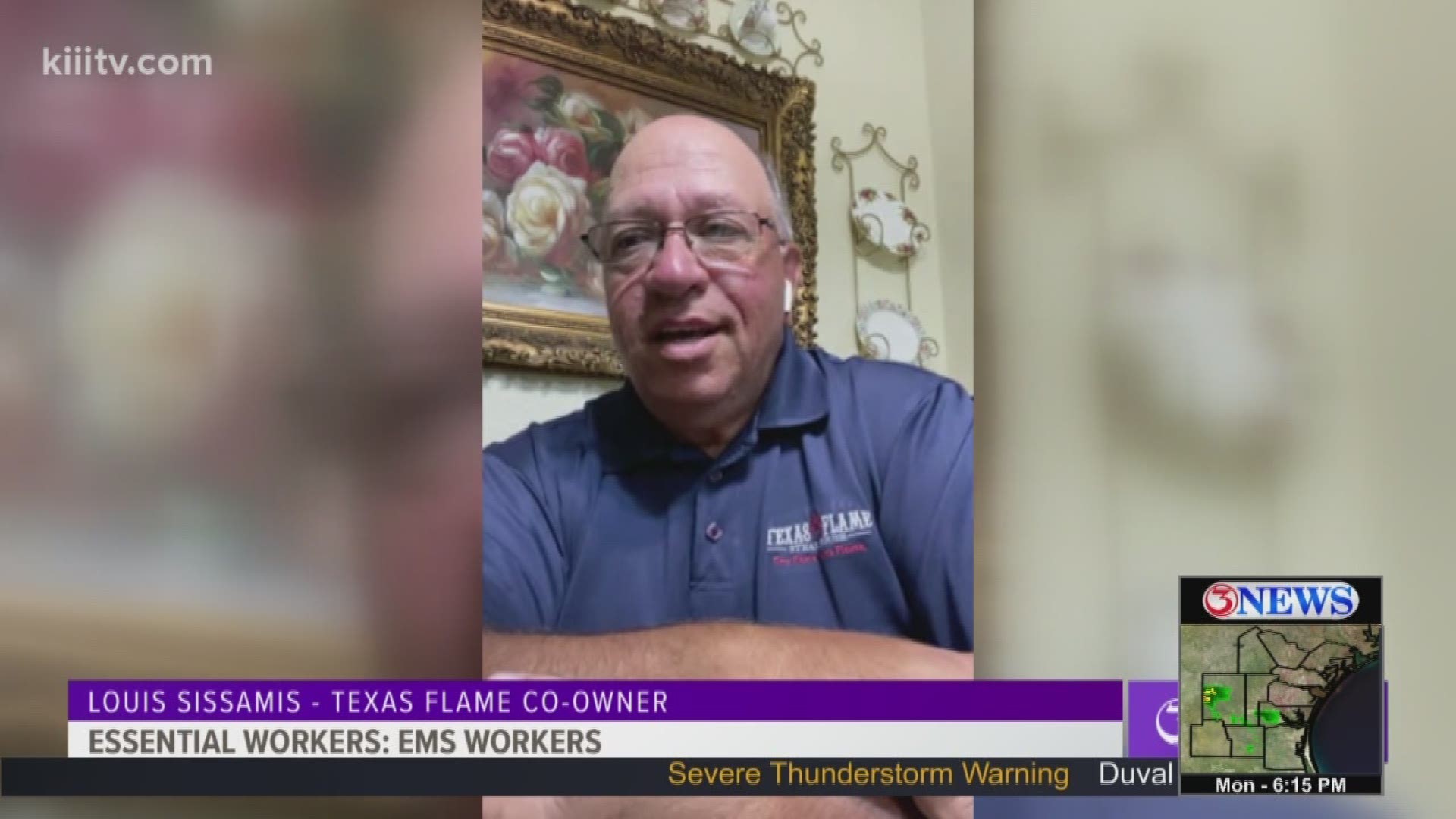Texas Flame's Co-owner Louis Sissamis talks about the challenges he's facing during the coronavirus pandemic.