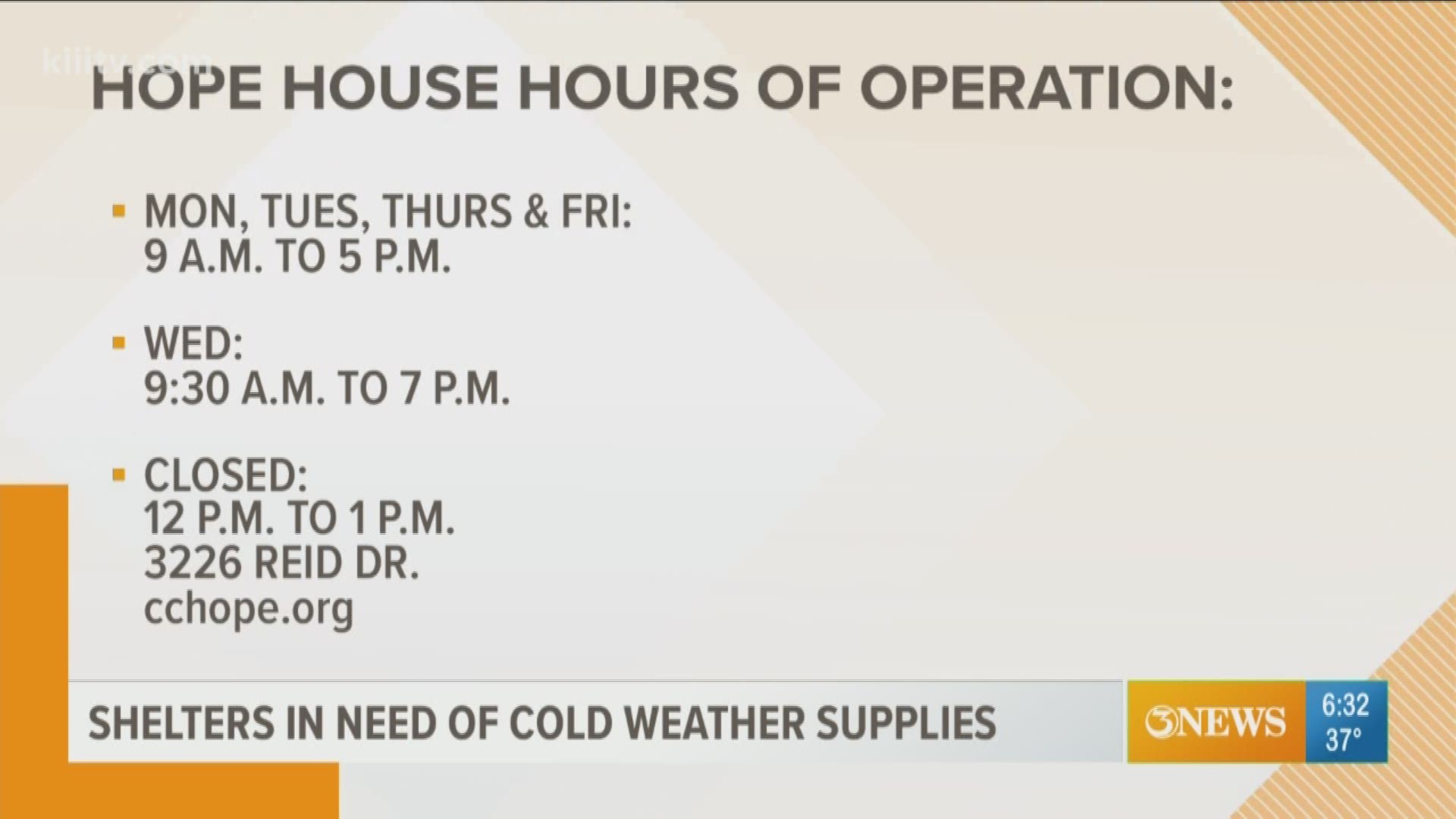The Hope House is mostly busy from Fall through Winter with a demand for warm clothes.