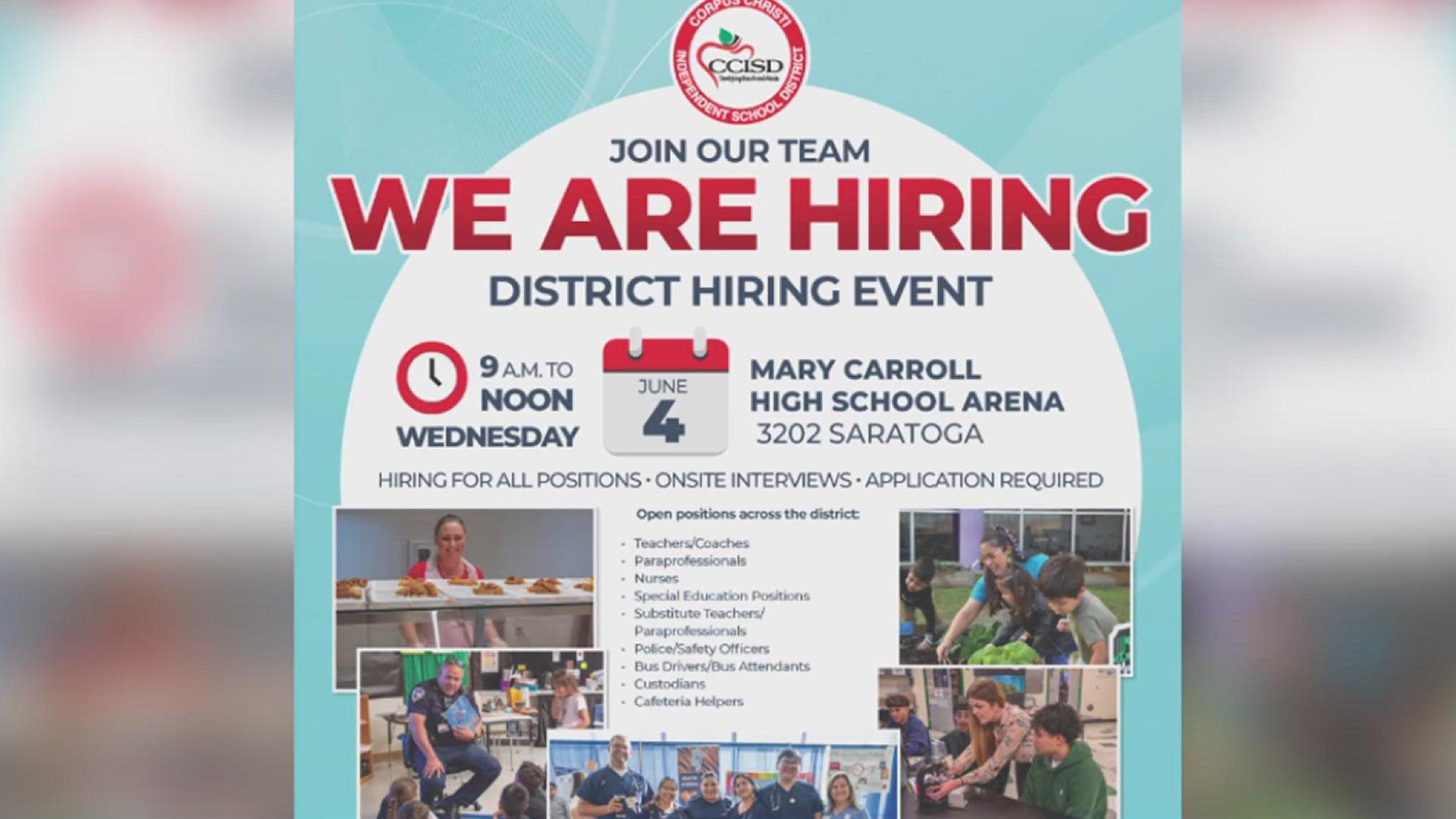 CCISD looking for teachers at its next job fair