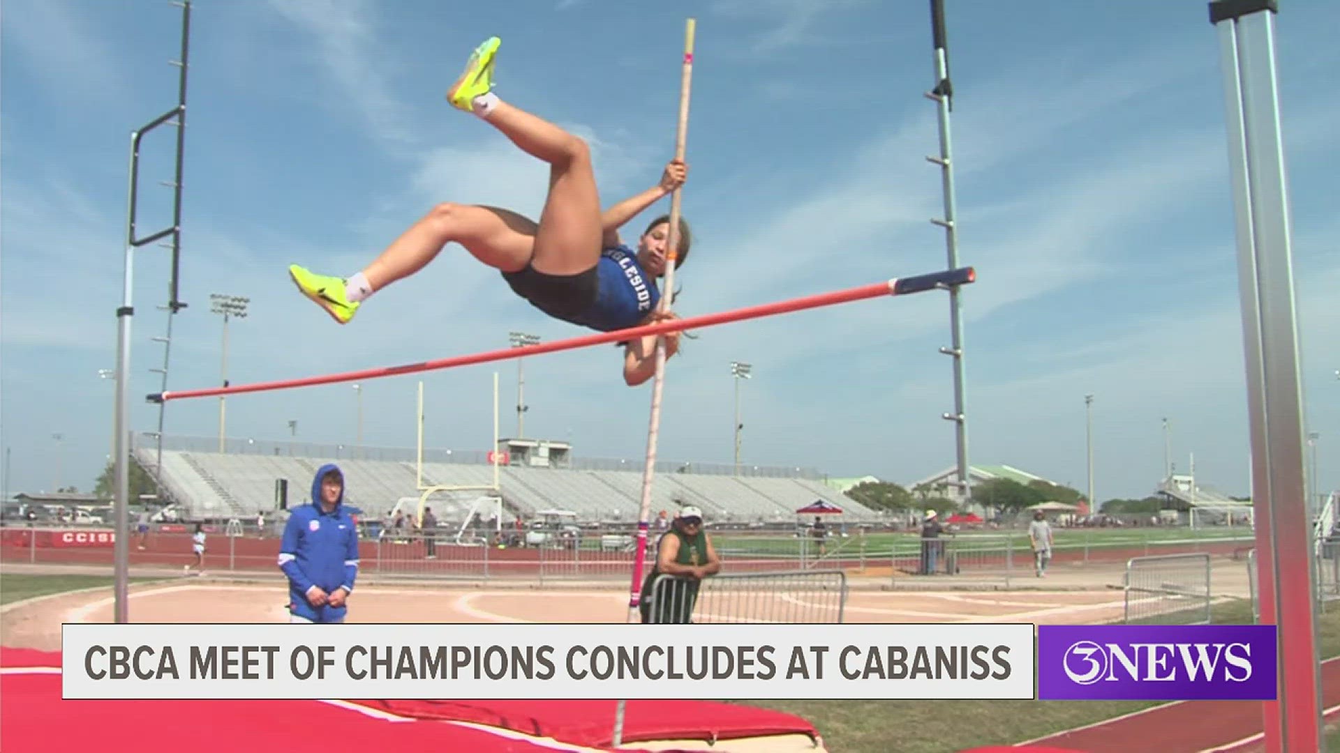 Athletes from the various classes competed against each other at Cabaniss Friday in the track and field finals.