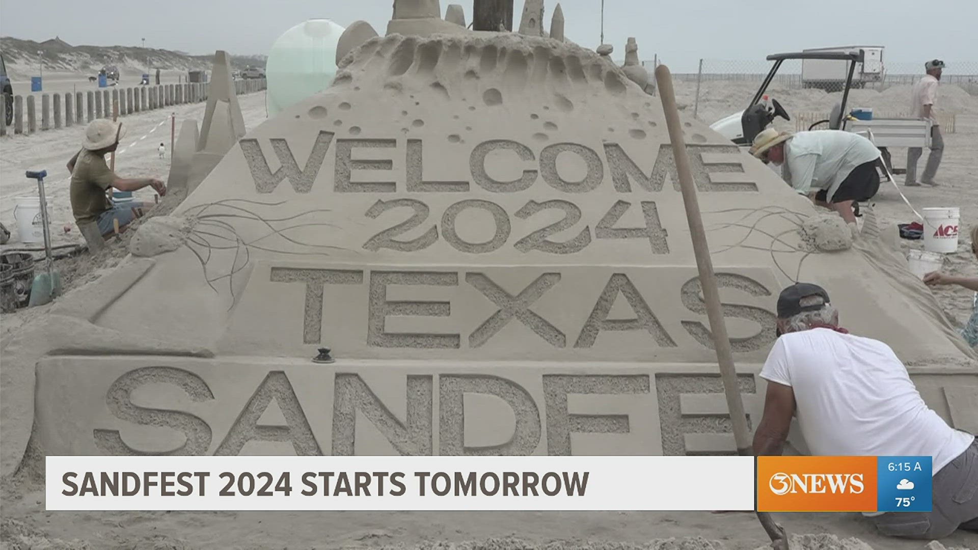 Texas SandFest Vice President Richard Kay says the festival flies in some of the best sculptors from around the world to create some of the best work you can see!