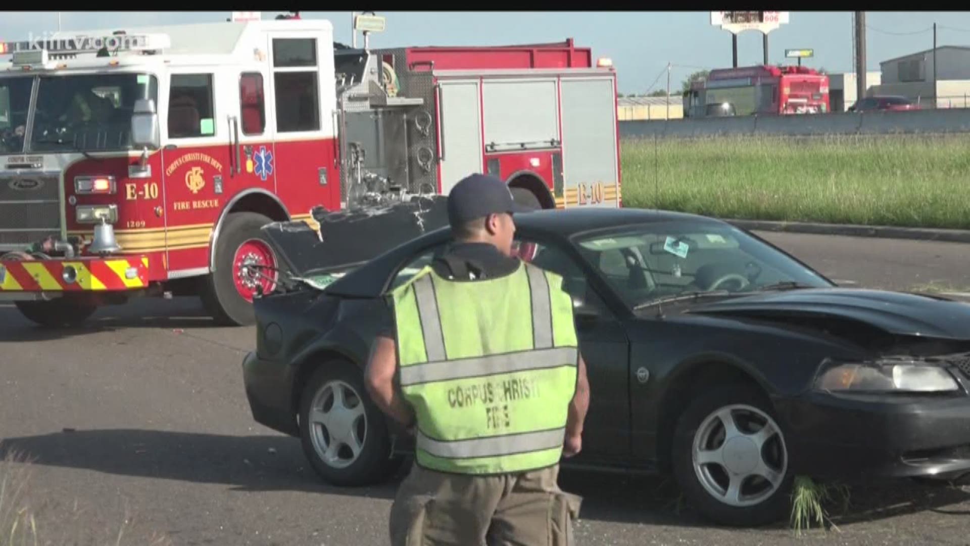 Accident on SPID forces emergency crews to shut down road