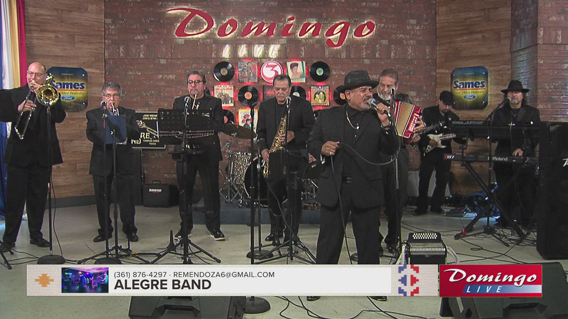 Alegre Band joined us on Domingo Live to perform their version of “Te Prometo” by Jaime Garza.