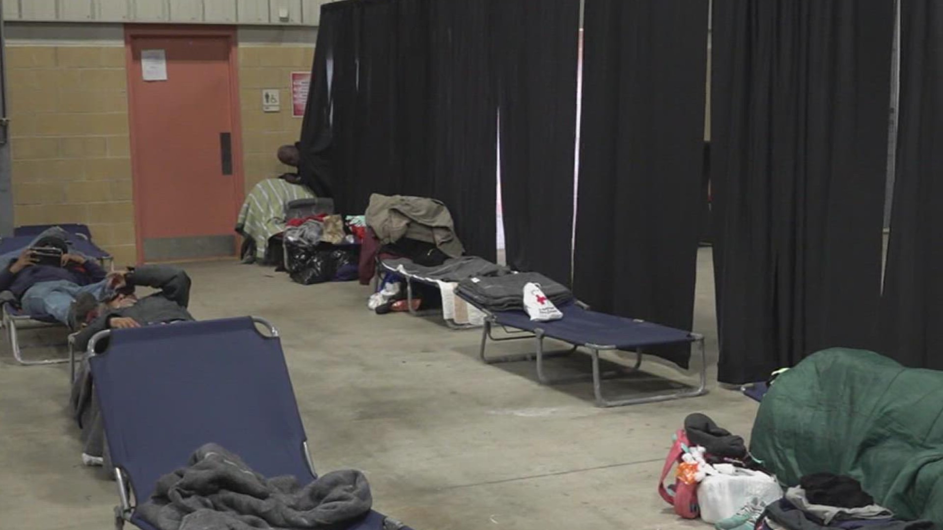 Meals were provided throughout the day Friday as the warming center prepared for yet another night of freezing temperatures.