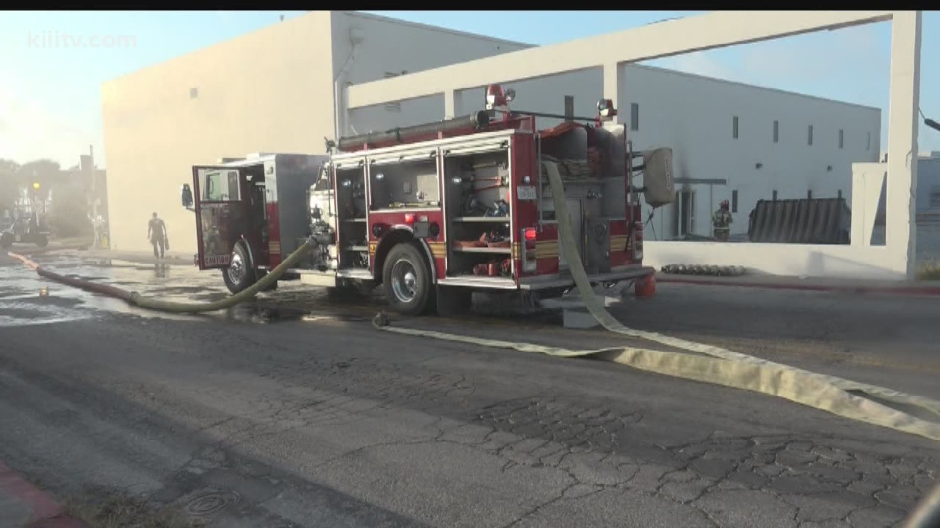 Crews ran a water line inside and were able to put it out and limit the damage to the building, which no one was living in according to Corpus Christi Fire Department Chief Robert Rocha.