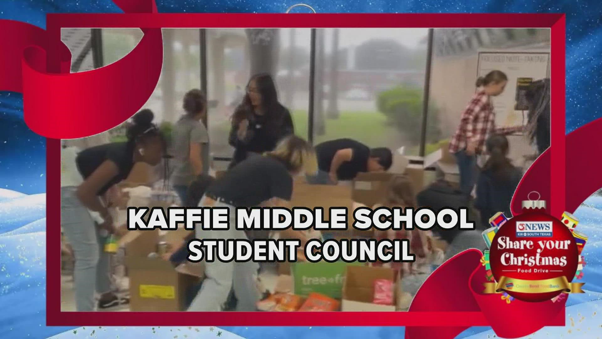 The Kaffie Middle School Student Council is the latest addition to our on-air Share Your Christmas showcase! Want to be next? Show us what you got!
