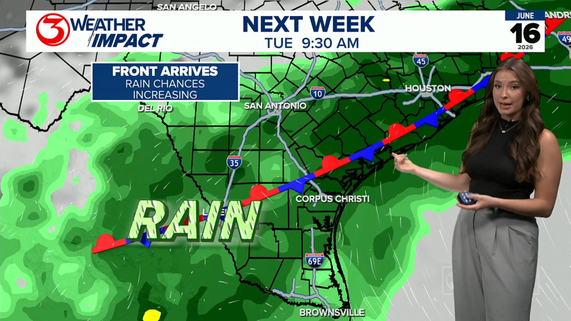 Isolated showers today, rain chances increasing starting this weekend ...