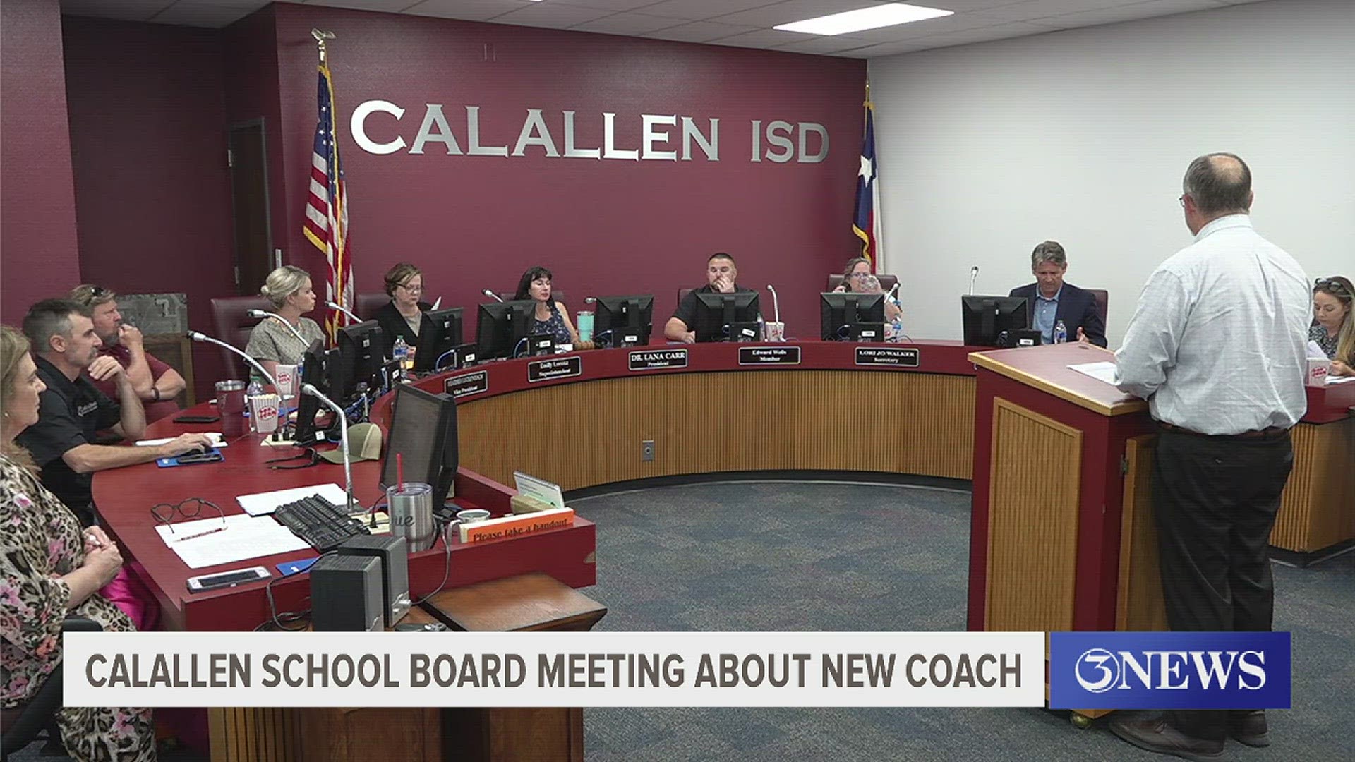 The school board will vote for the successor to Steve Campbell and Phil Danaher Monday night.