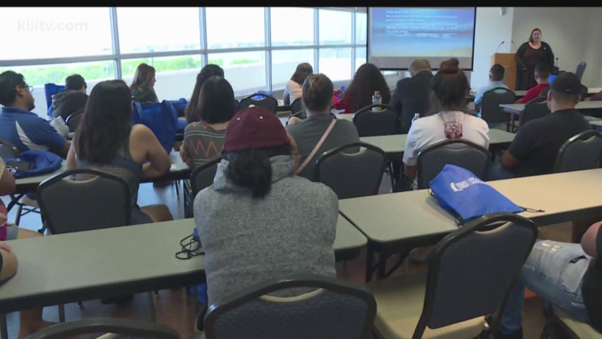 Dozens of foster children who dream about going to college lined up Monday in the halls of Texas A&M University-Corpus Christi to get a glimpse of what their future could look like at college.