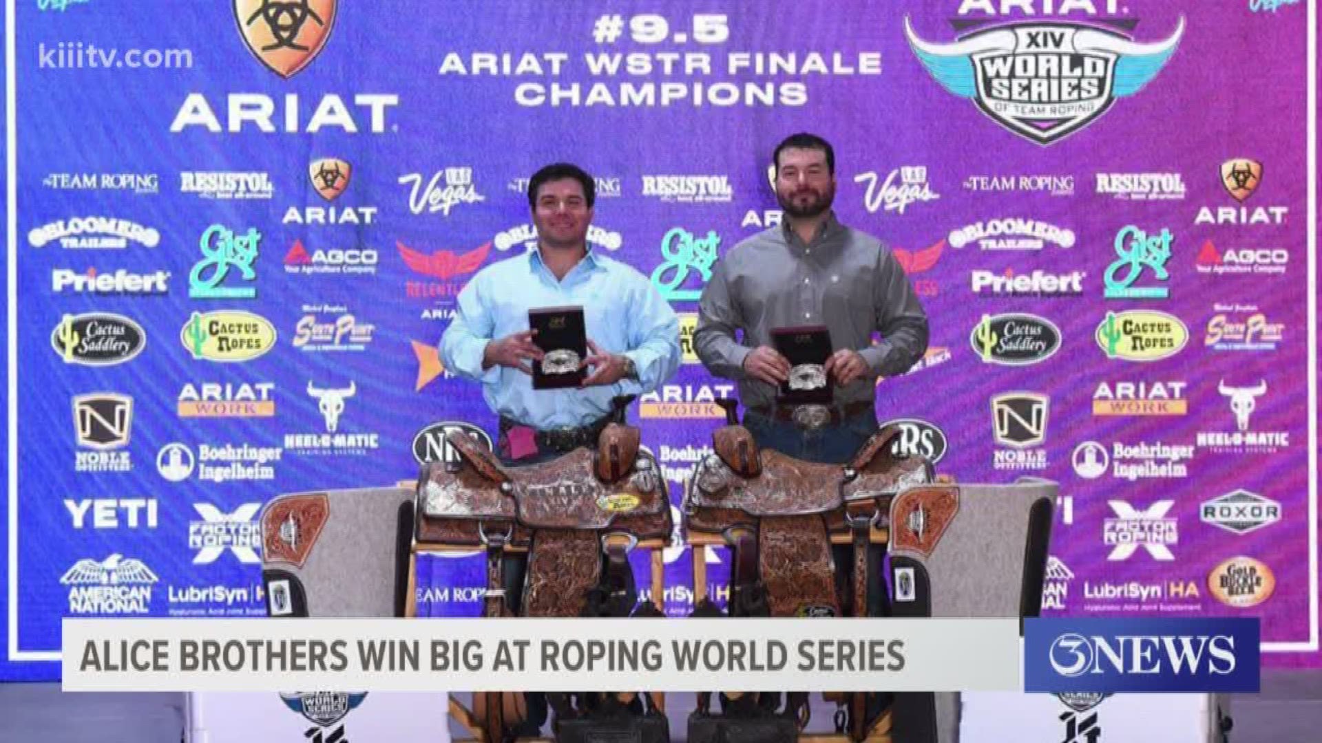 AJ and BJ Lopez won the largest payout in team roping history.