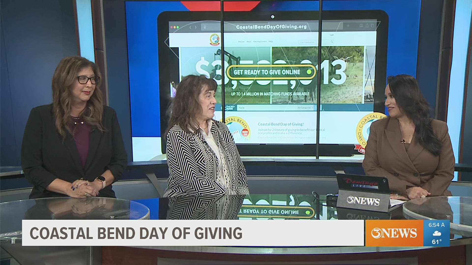 First Edition celebrates the 2023 Coastal Bend Day of Giving with event organizers Tracy Ramirez and Karen Salim.