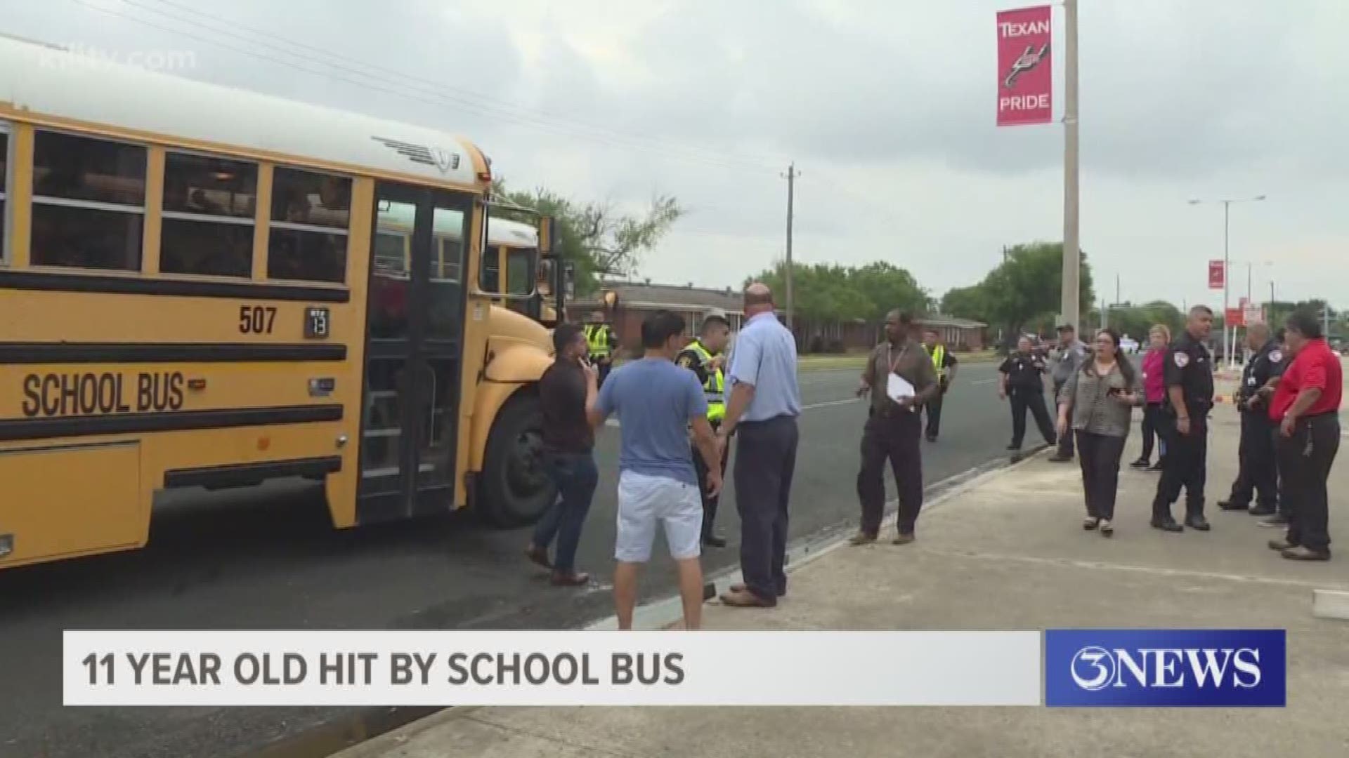 Police said the girl was not using a crosswalk when she was hit.