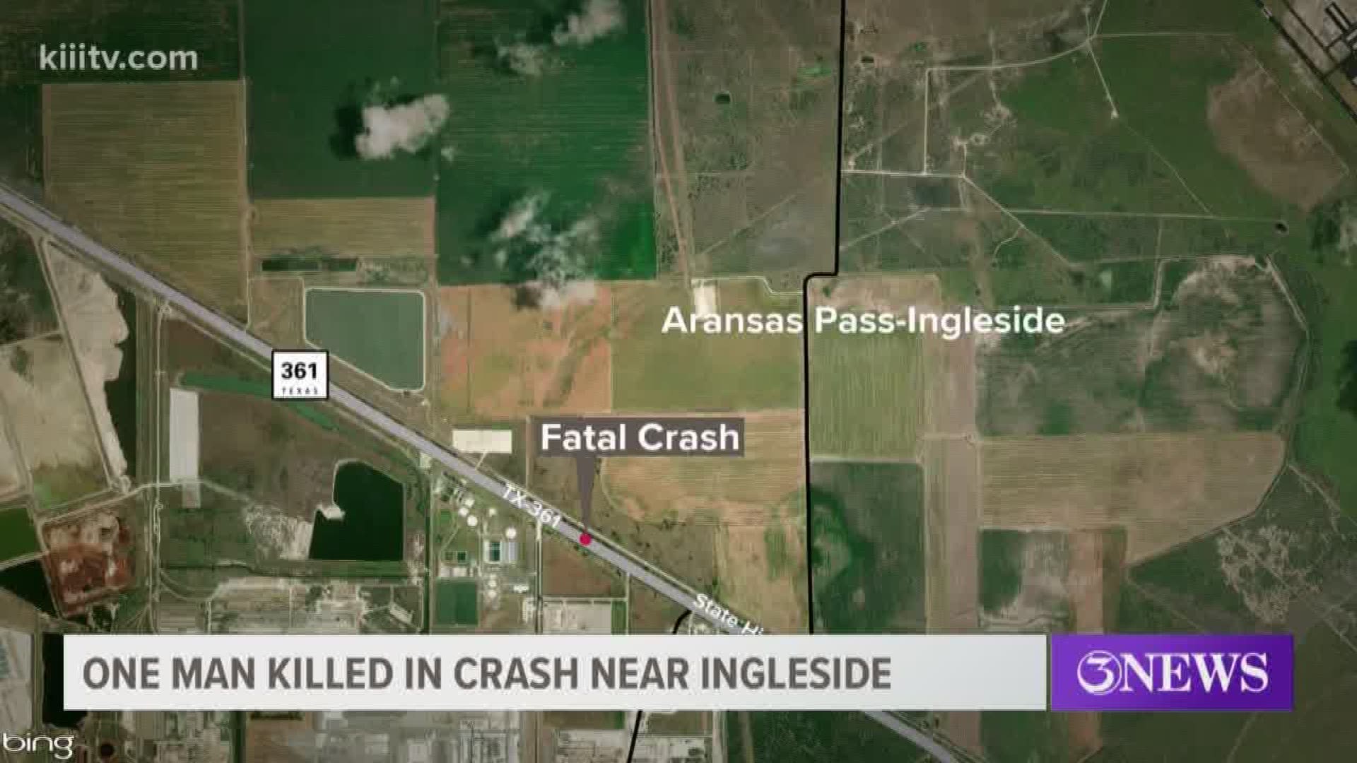 According to DPS, a 40-year-old Alabama man was killed in a crash early Monday morning near Ingleside.