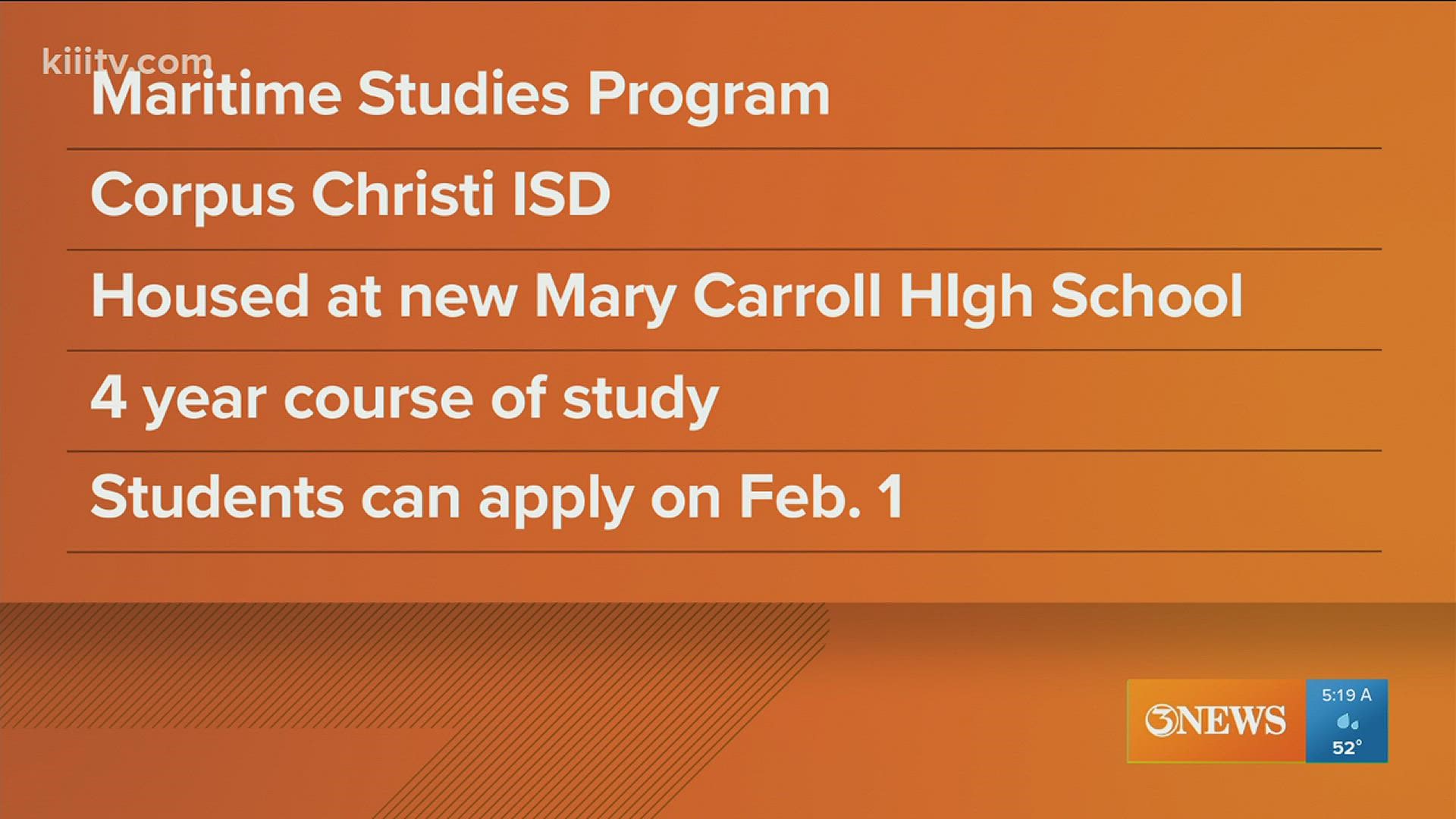 The new program offers a comprehensive 4-year education. Students can begin applying Feb. 1st