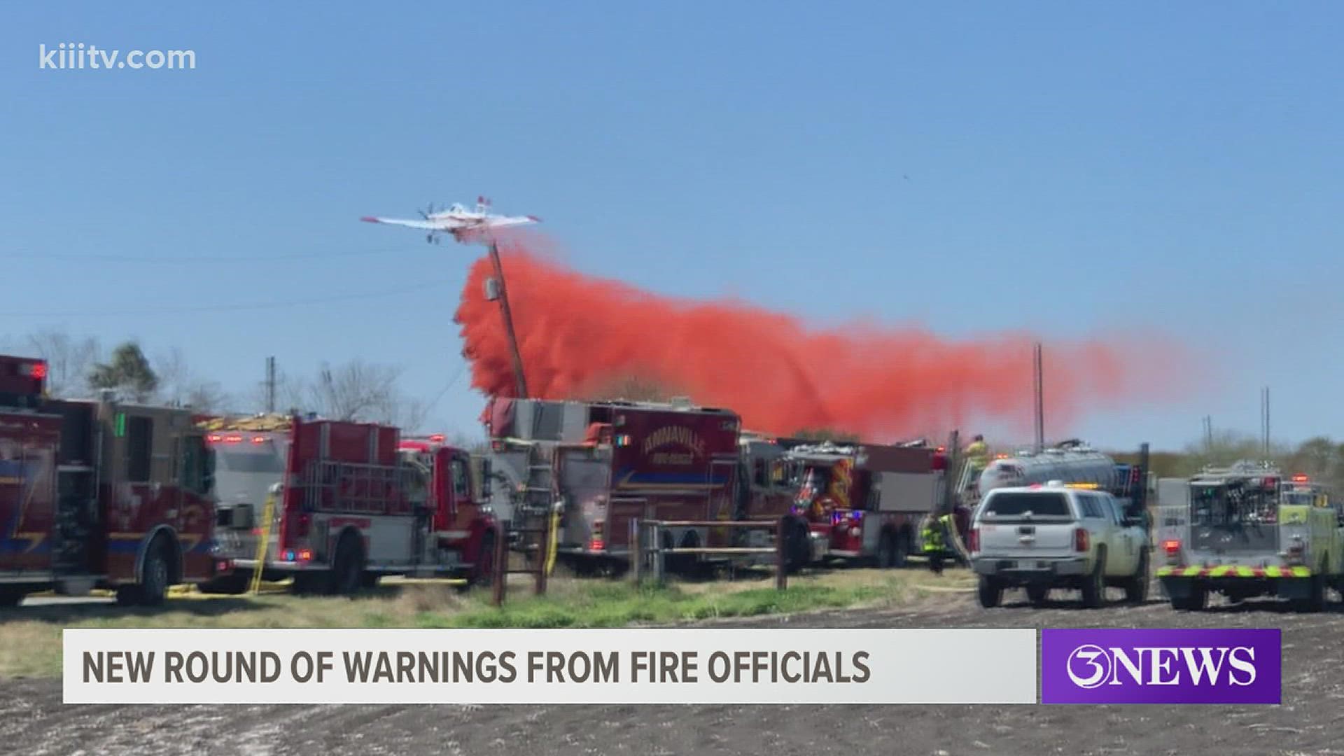 Firefighters believe that it was someone out mowing who ended up accidentally sparking this fire.