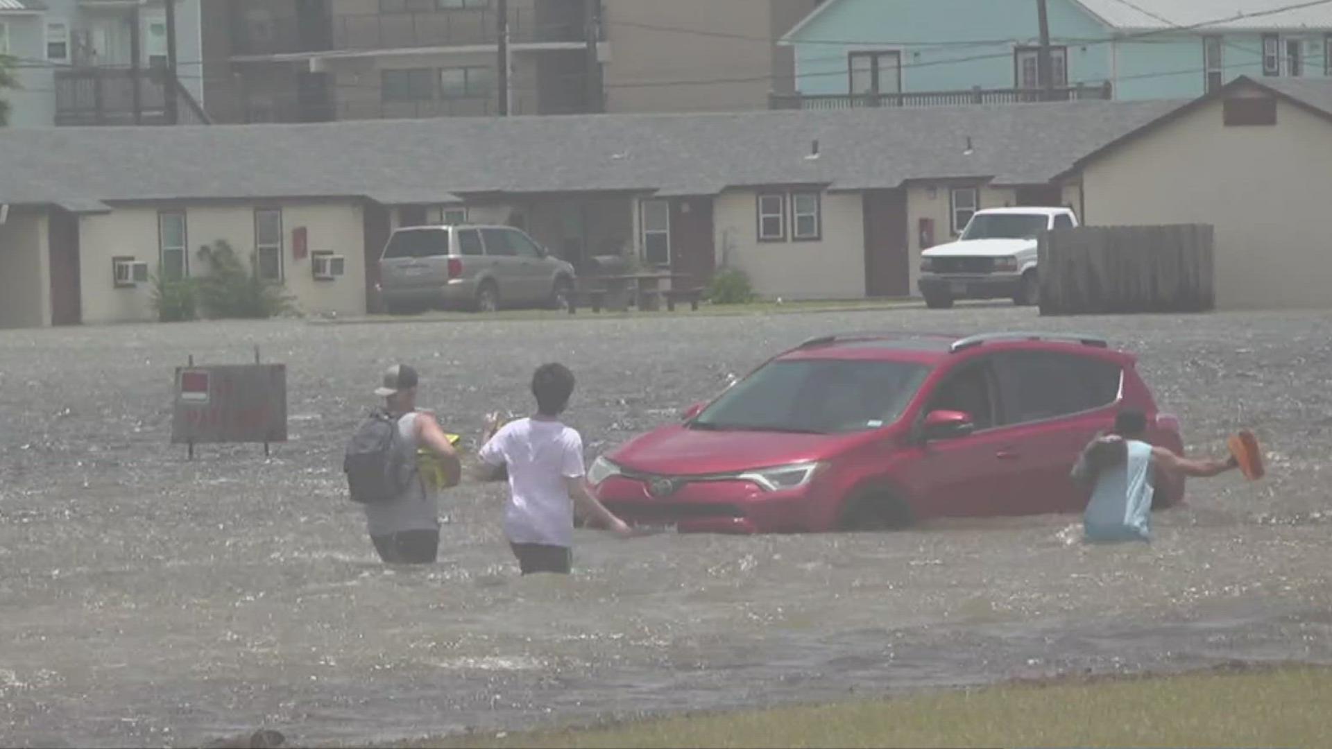 Those who chose to evacuate were taken to a temporary shelter at the Corpus Christi Gym.