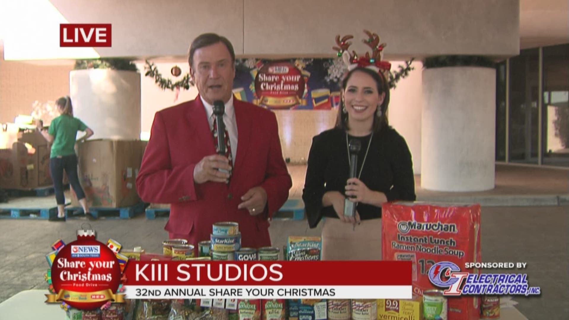 KIII-TV joined with H-E-B yet again Friday for the annual Share Your Christmas Food Drive benefiting the Coastal Bend Food Bank.