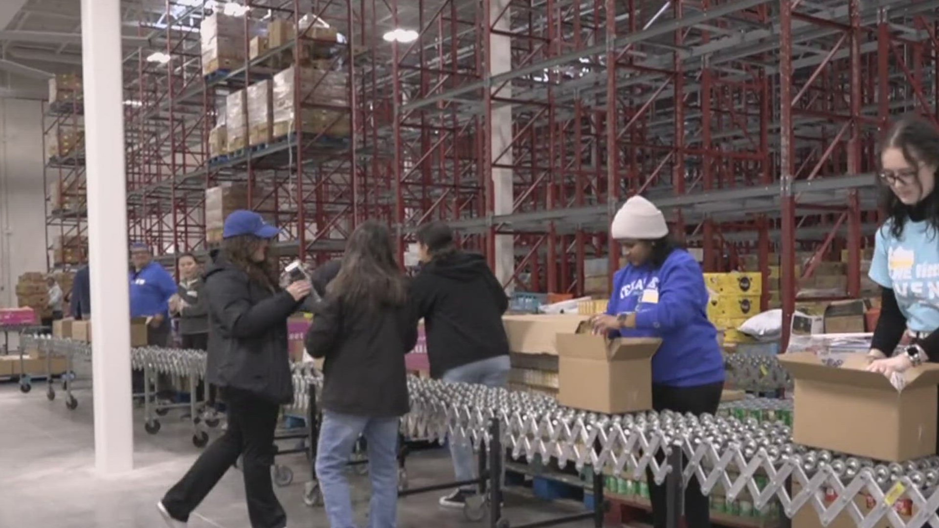 Student volunteers from TAMU-CC celebrated MLK Day by giving back to the community through the Coastal Bend Food Bank.