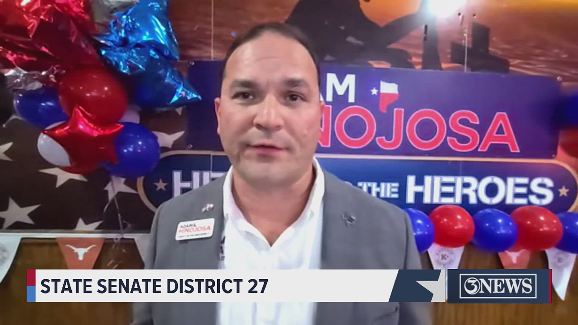 District 27 State Senate candidate Adam Hinojosa talks early election results, representation for South Texas and what he wants to do if he were to win the race.