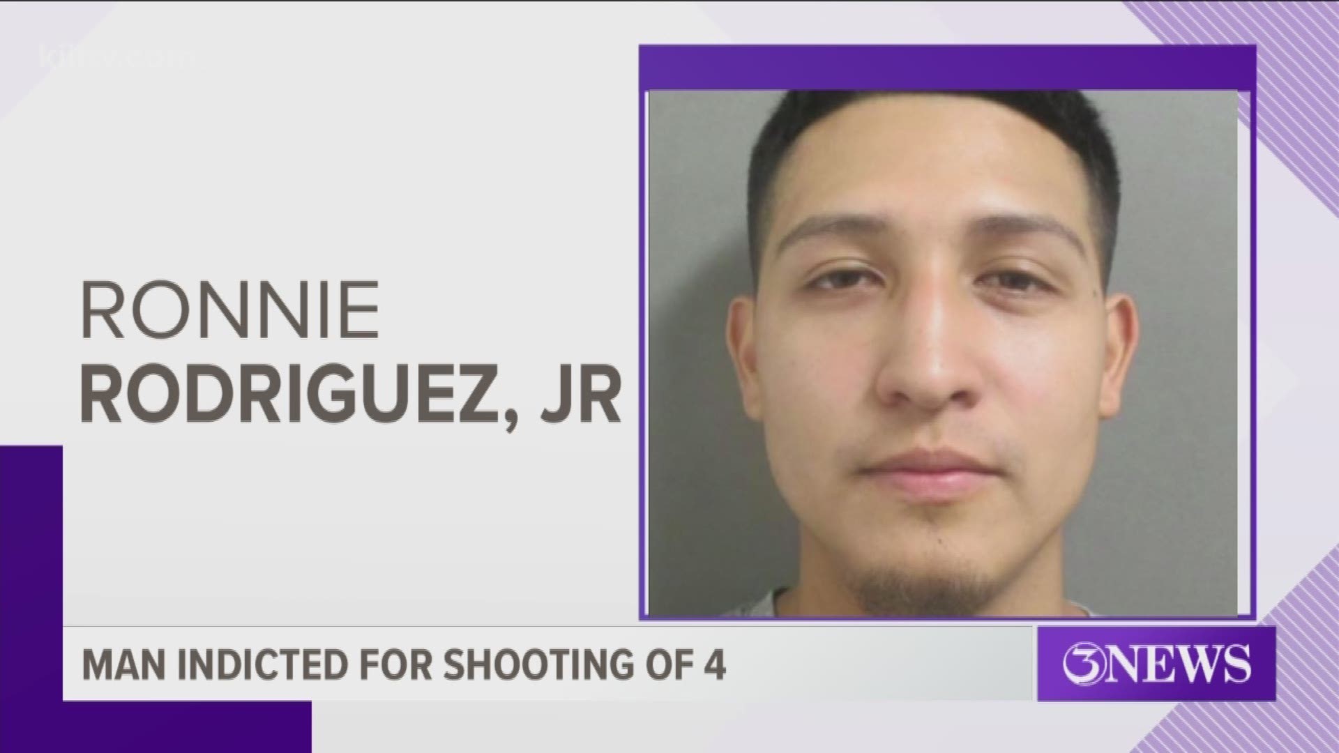 A grand jury in San Patricio County handed down an indictment Friday for a man arrested in connection with a shooting at a one-year-old's birthday party in October of last year.