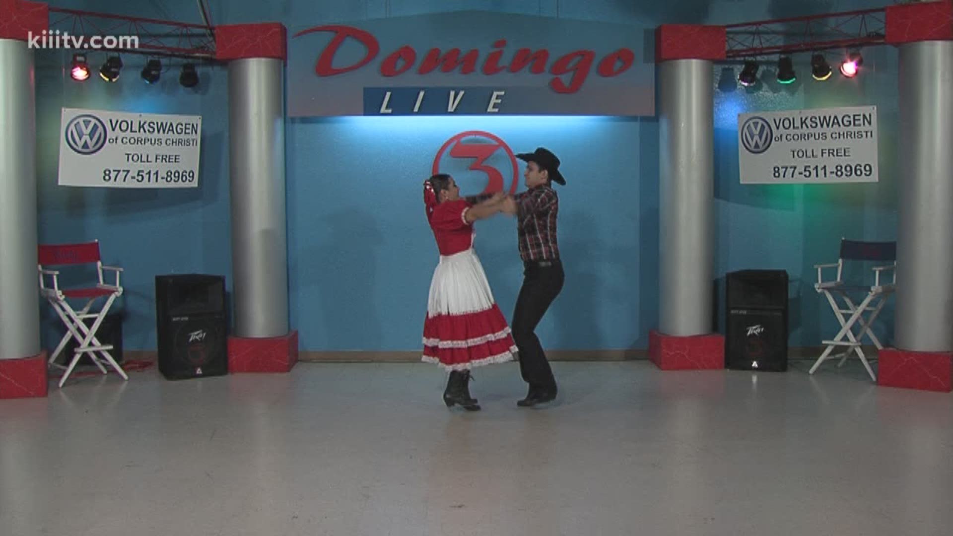 Alcorta's Folklorico Performing on Domingo Live!