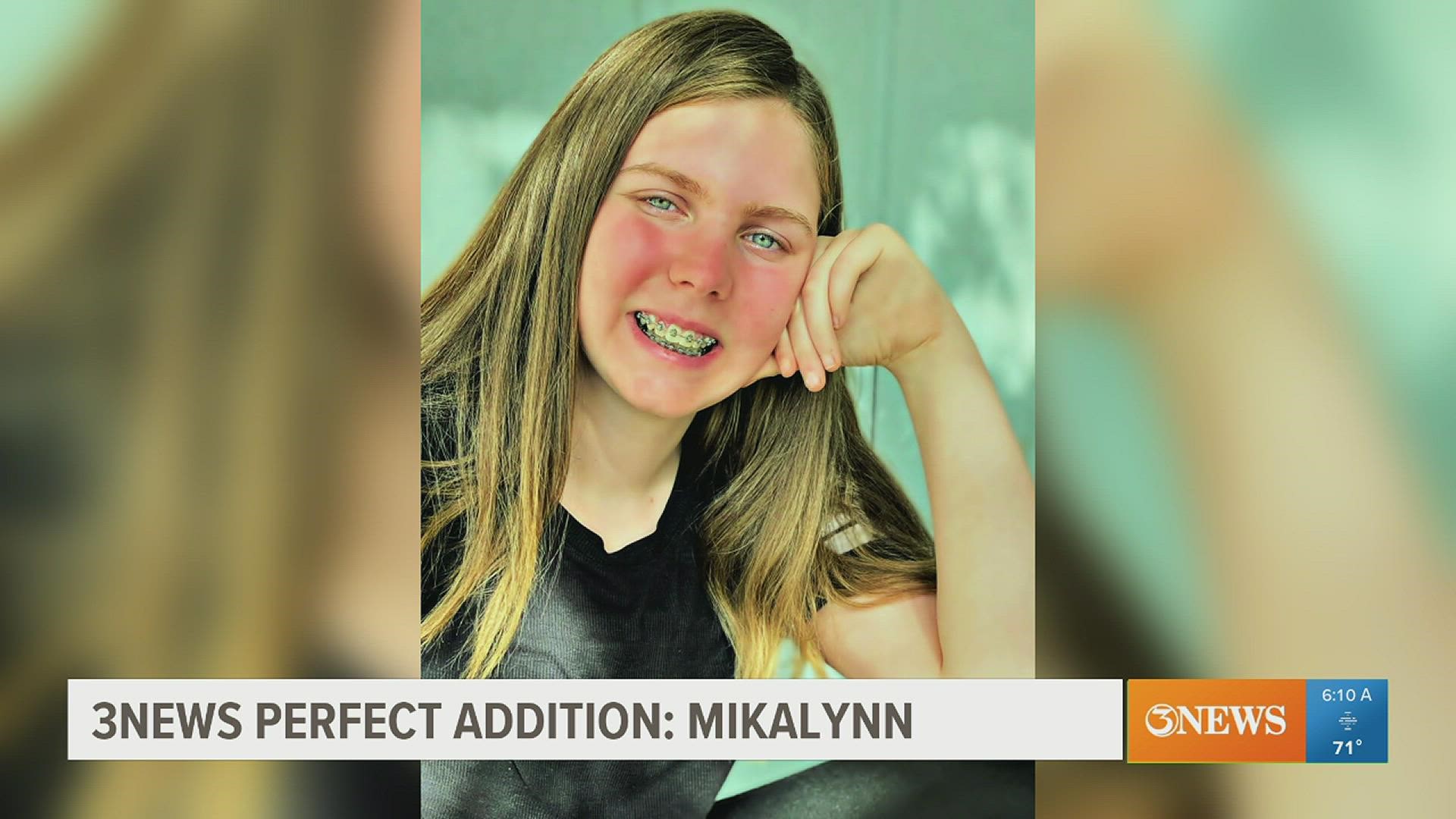 14-year-old Mikalynn loves to engage in gymnastics and could be the Perfect Addition to your family