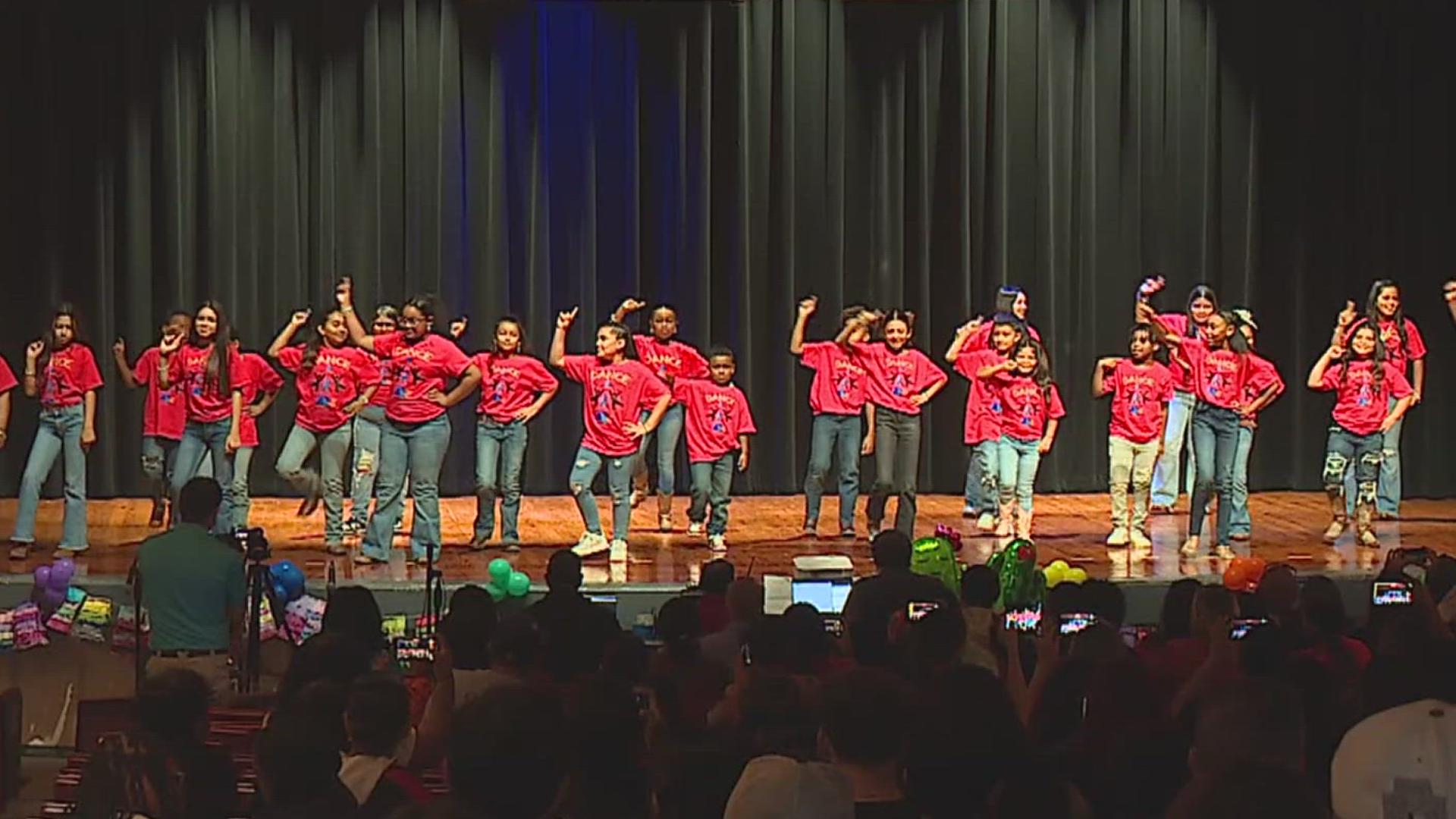 Students from Pre-K to high school seniors took part in the Hispanic Heritage Showcase on Friday.