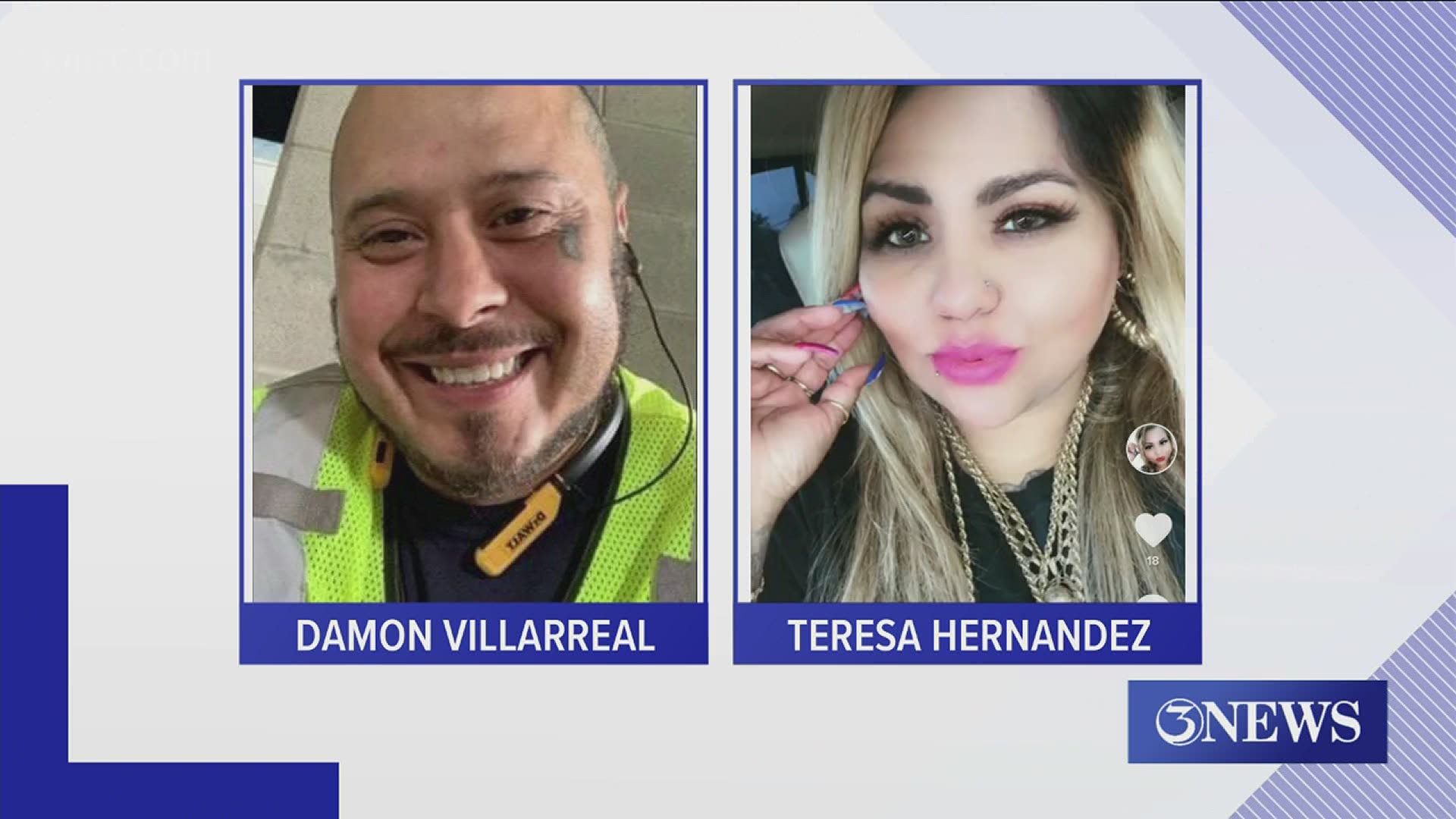 35-year-old Damon Villarreal and 33-year-old Teresa Hernandez are both wanted with a bond set at $200,000.
