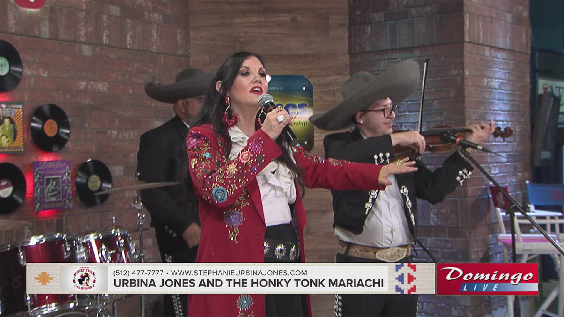 Urbina Jones and the Honky Tonk Mariachi joined us on Domingo Live to perform their song "River of Love."