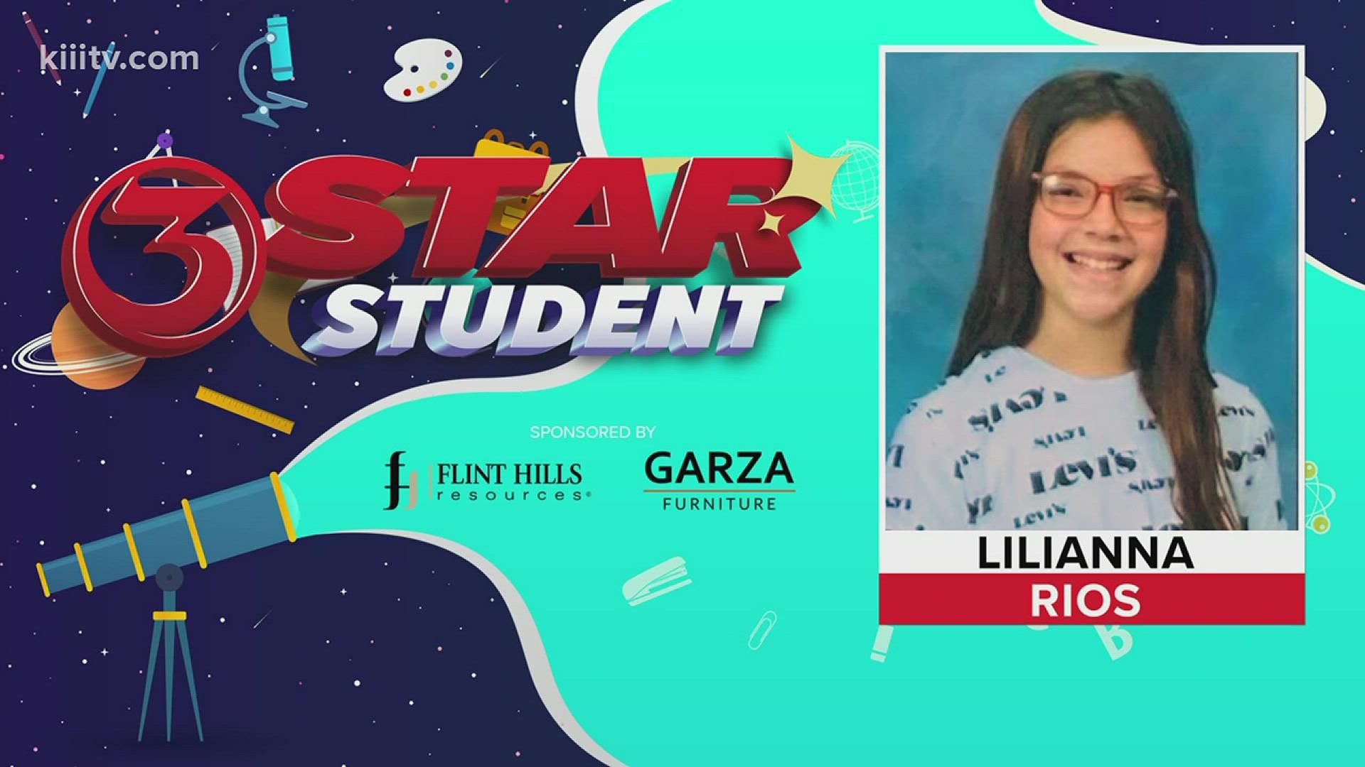 Lilianna is a straight A student, and her favorite subject is math!