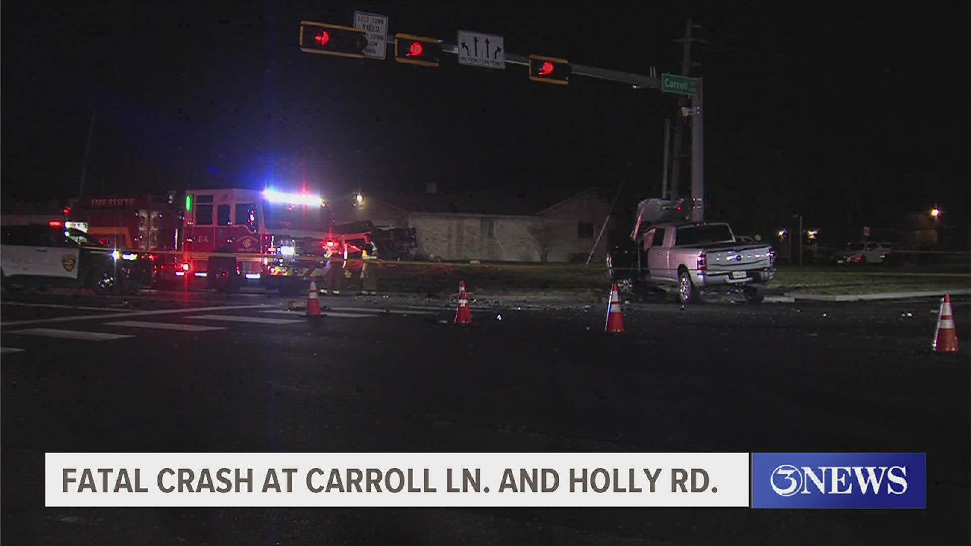 Fatal Crash at Carroll Lane and Holly Road | kiiitv.com