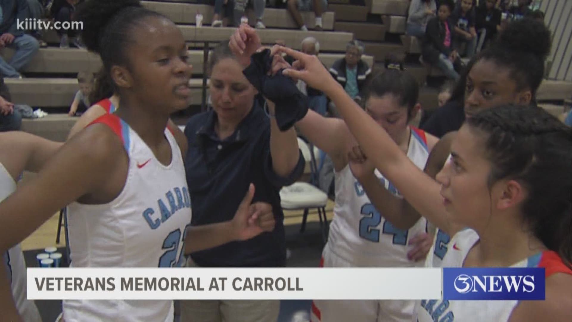 Carroll girls basketball tops Veterans Memorial 56-53.