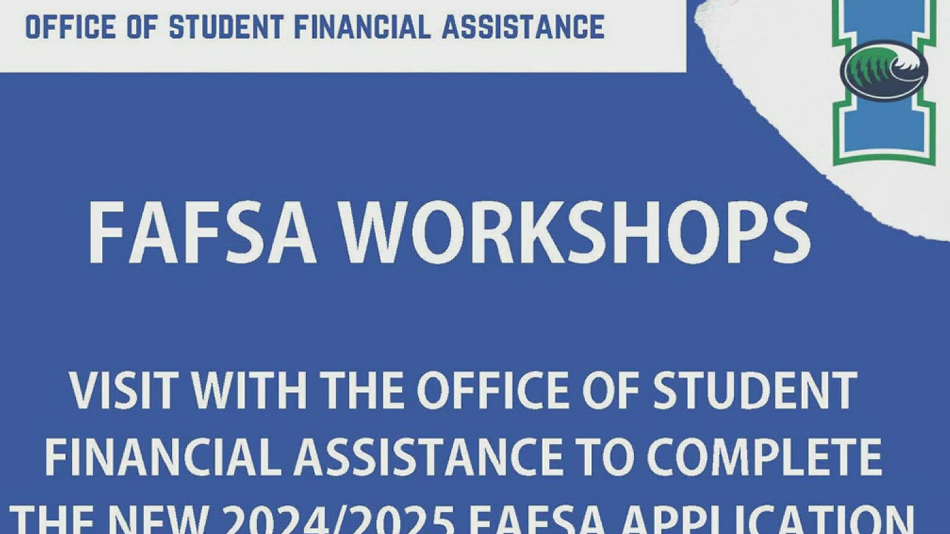 TAMU-CC financial aid specialist Margarita Aguero says FAFSA offers many opportunities for students to be awarded free money and apply for university scholarships!