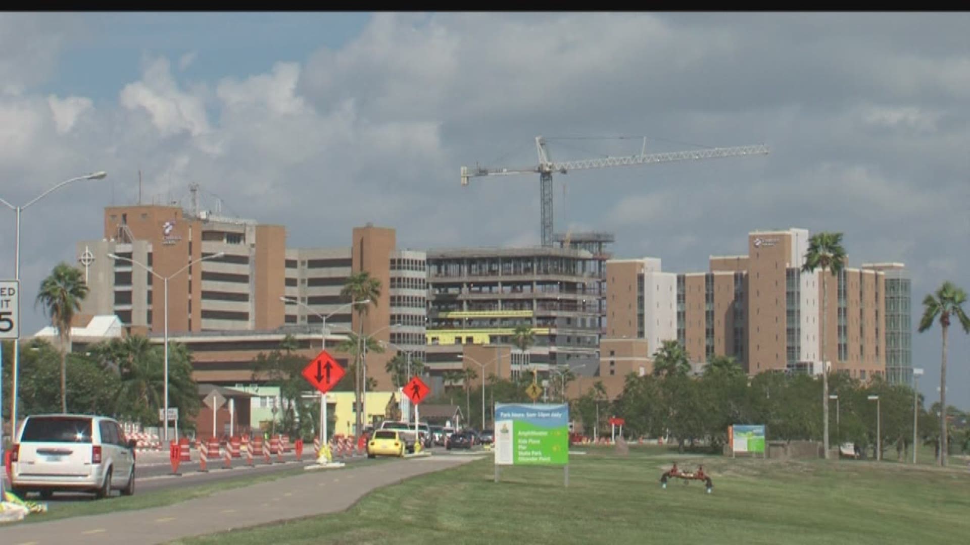 A shiny new building will officially become part of the Corpus Christi skyline one day in the spring of 2019. That's when the new Christus Spohn Shoreline Hospital complex is expected to be finished.